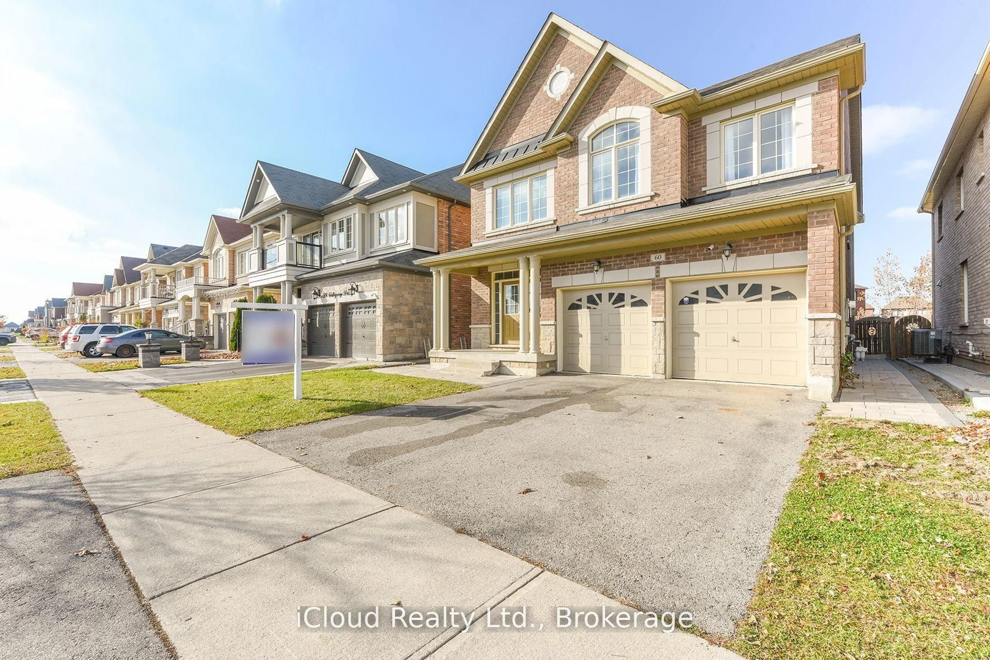 Home with brick exterior material, street for 60 Valleyway Dr, Brampton Ontario L6X 5G1
