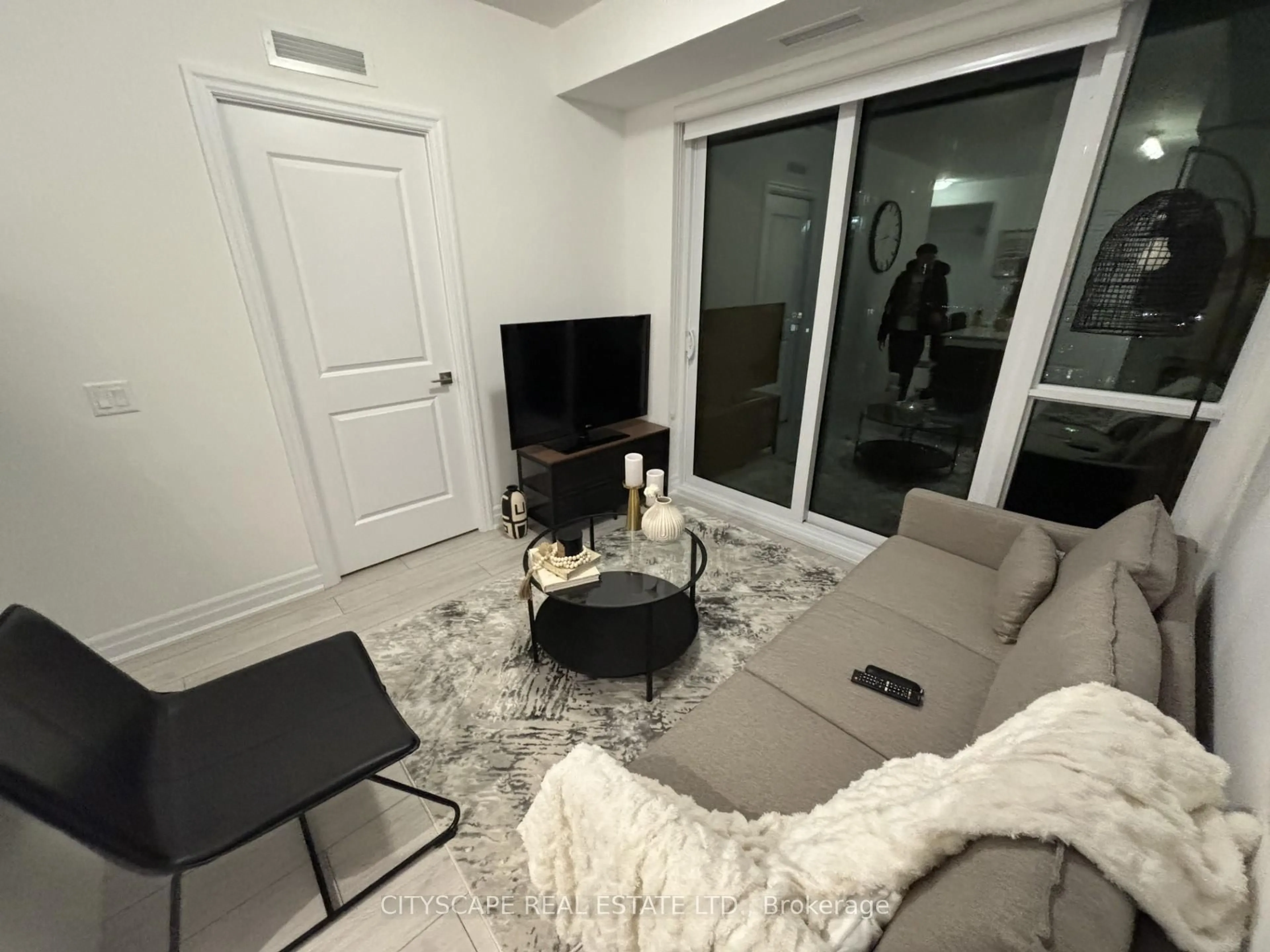 Living room with furniture, unknown for 30 Elm Dr #2307, Mississauga Ontario L5B 0N6