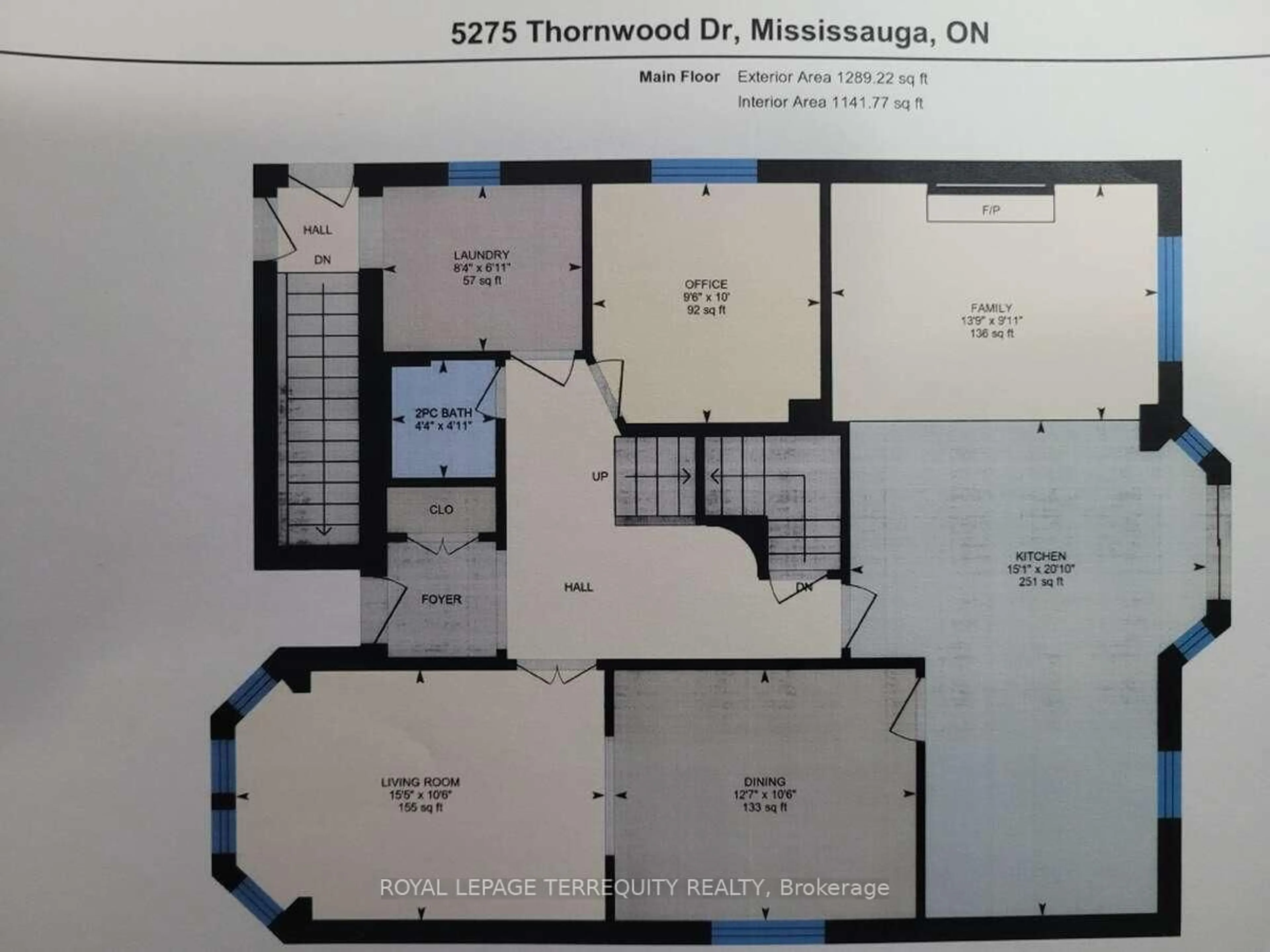 Floor plan for 5275 Thornwood Dr, Mississauga Ontario L4Z 3J3