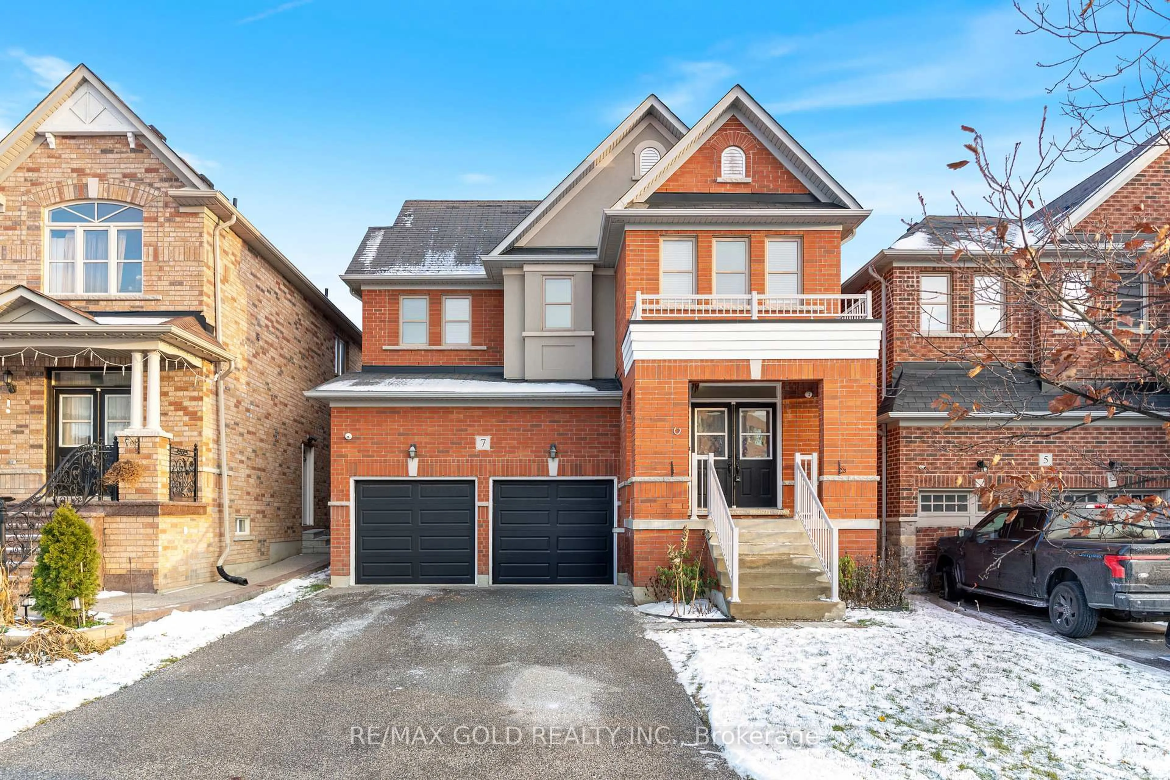 Home with brick exterior material, street for 7 Gardenbrooke Tr, Brampton Ontario L6P 3L1