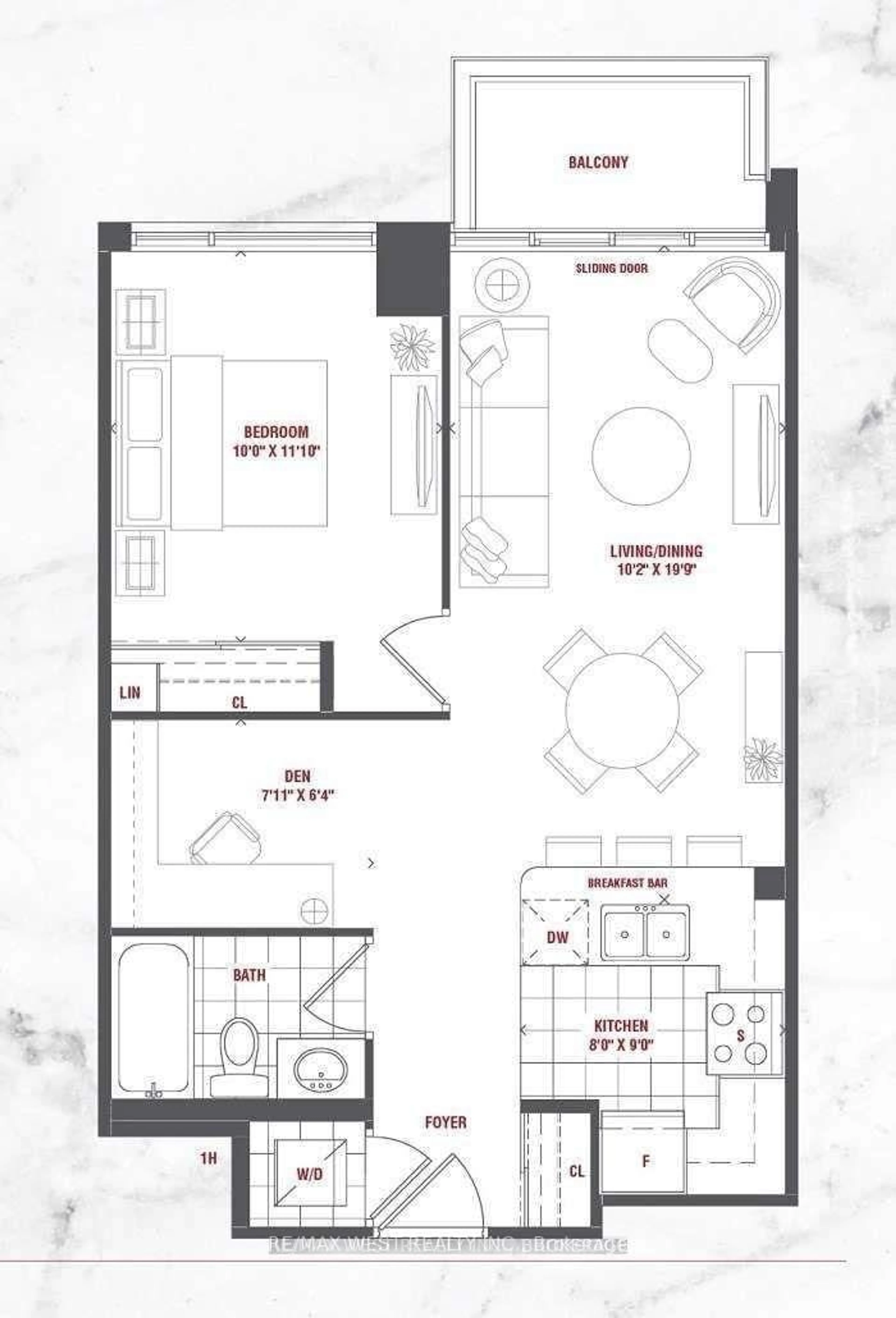 Floor plan for 339 Rathburn Rd #1812, Mississauga Ontario L5B 0K6
