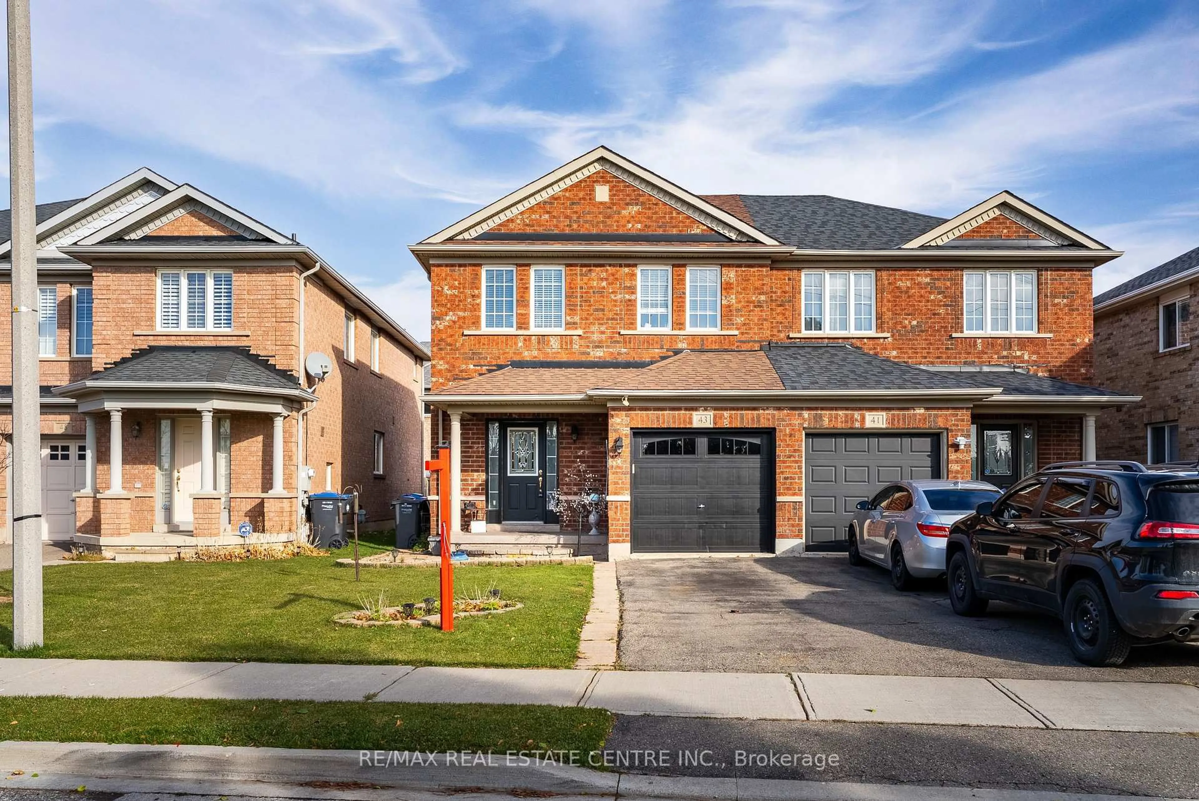 Home with brick exterior material, street for 43 Lockheed Cres, Brampton Ontario L7A 3G3