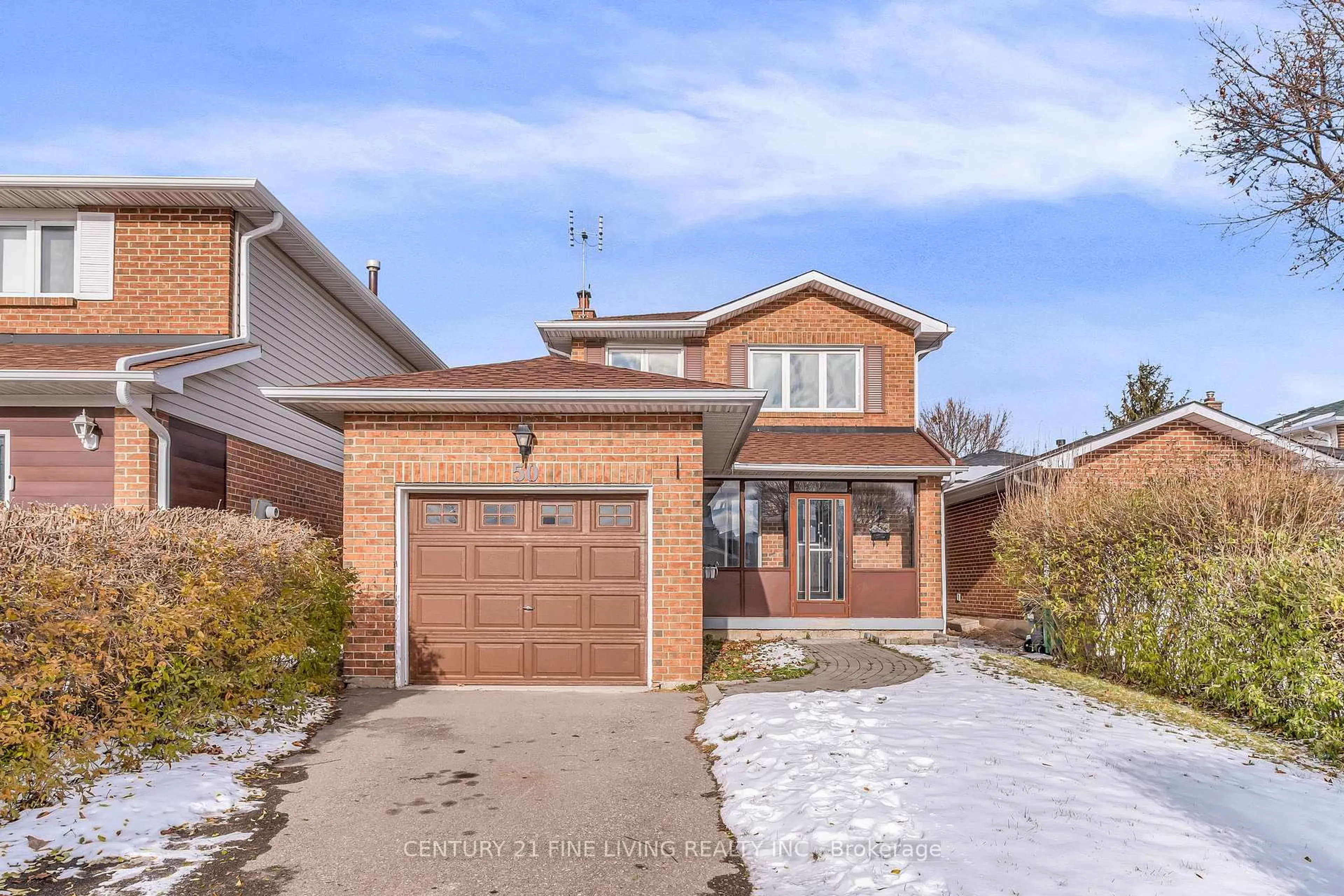 Home with brick exterior material, street for 50 LUMINOUS Crt, Brampton Ontario L6Z 2B3