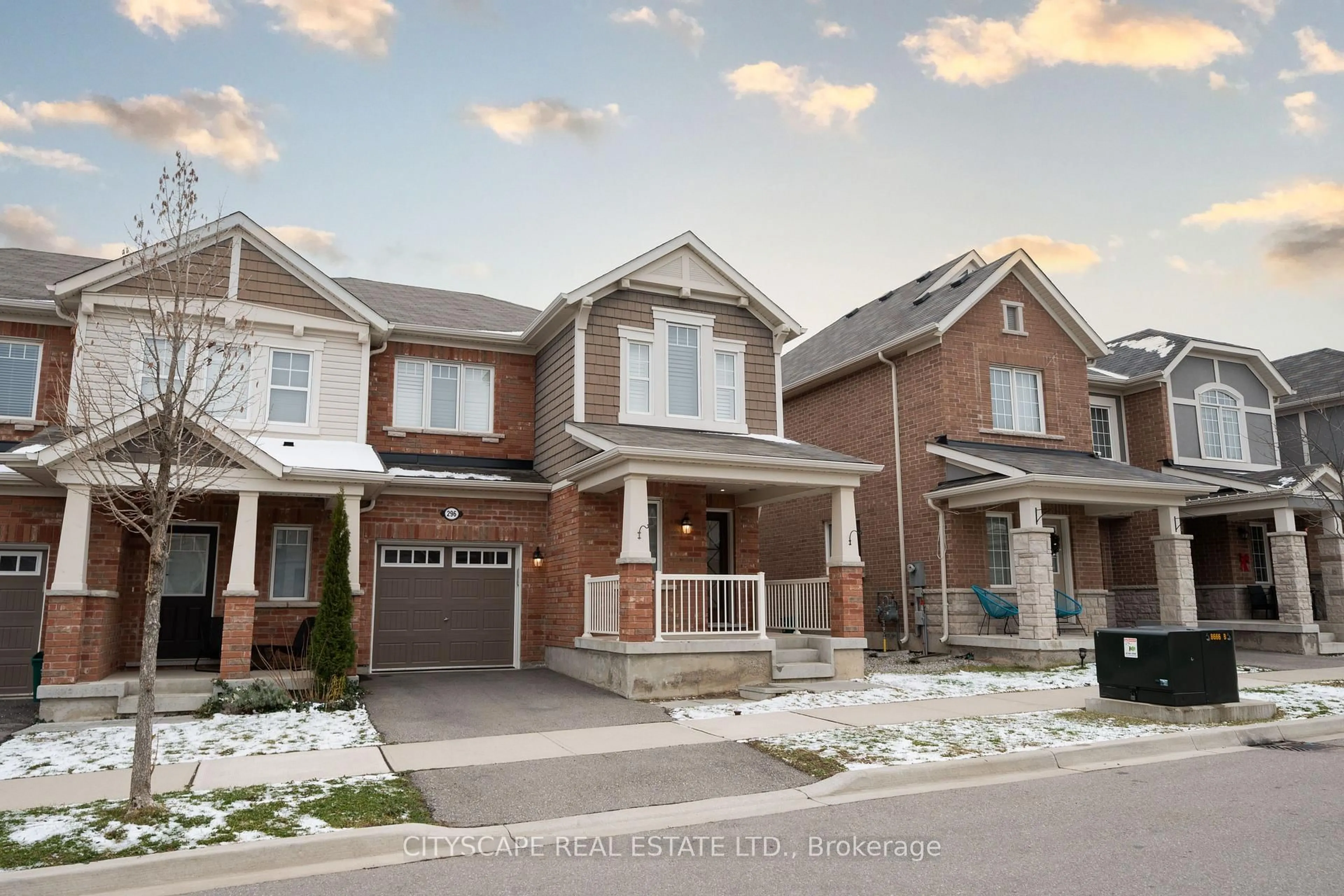 Home with brick exterior material, street for 296 Jean Landing, Milton Ontario L9E 1C6