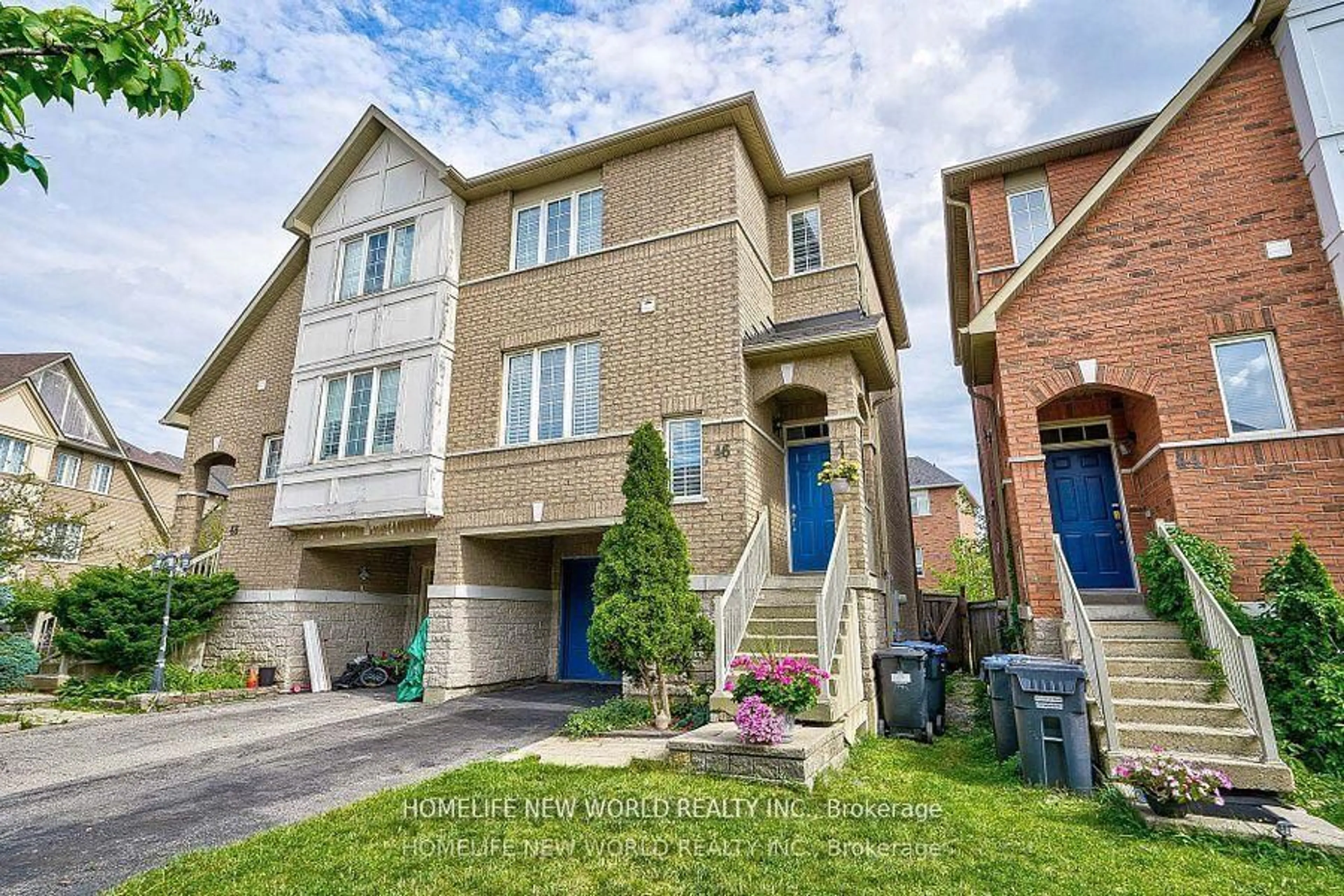 Home with brick exterior material, street for 7155 Magistrate Terr #46, Mississauga Ontario L5W 1Y8