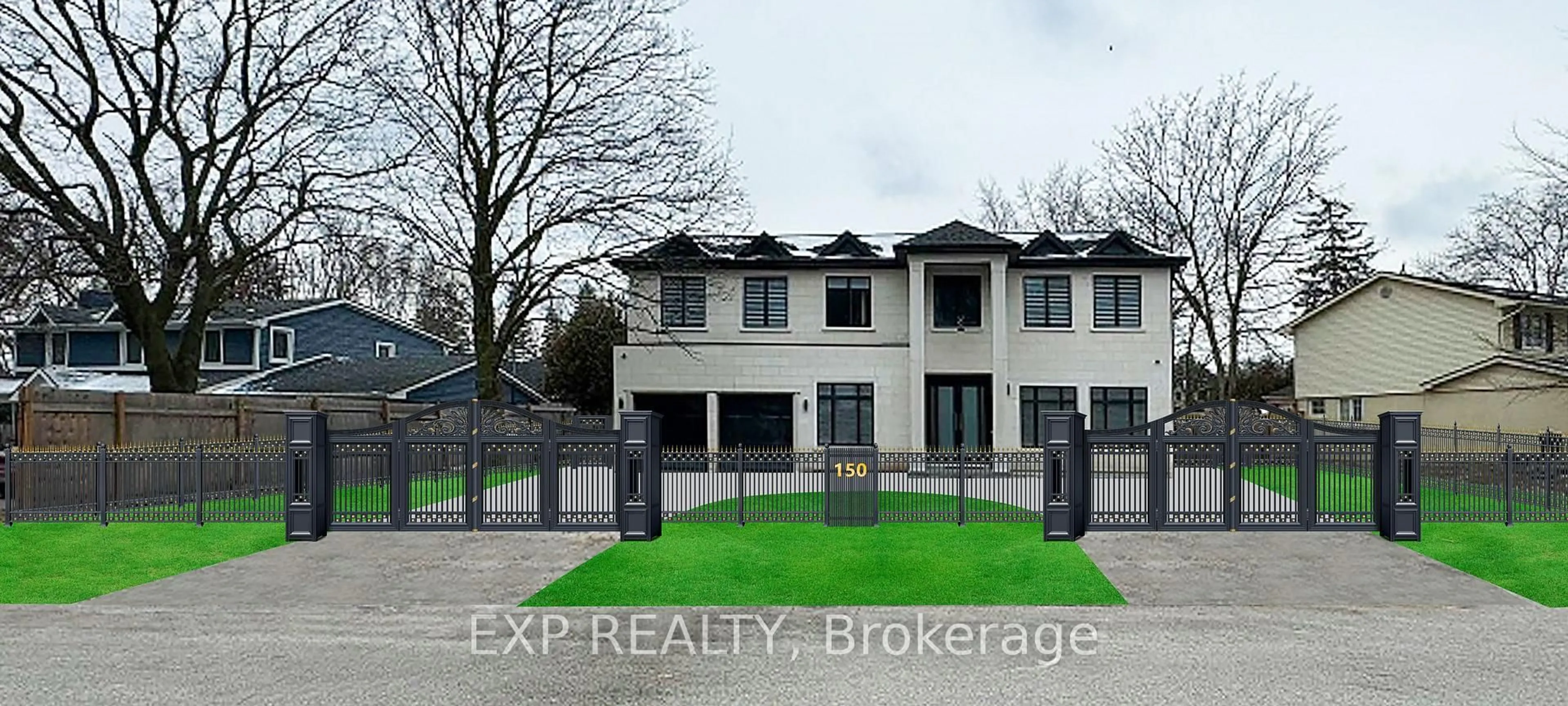 A pic from outside/outdoor area/front of a property/back of a property/a pic from drone, building for 150 WOLFDALE Ave, Oakville Ontario L6L 4S1