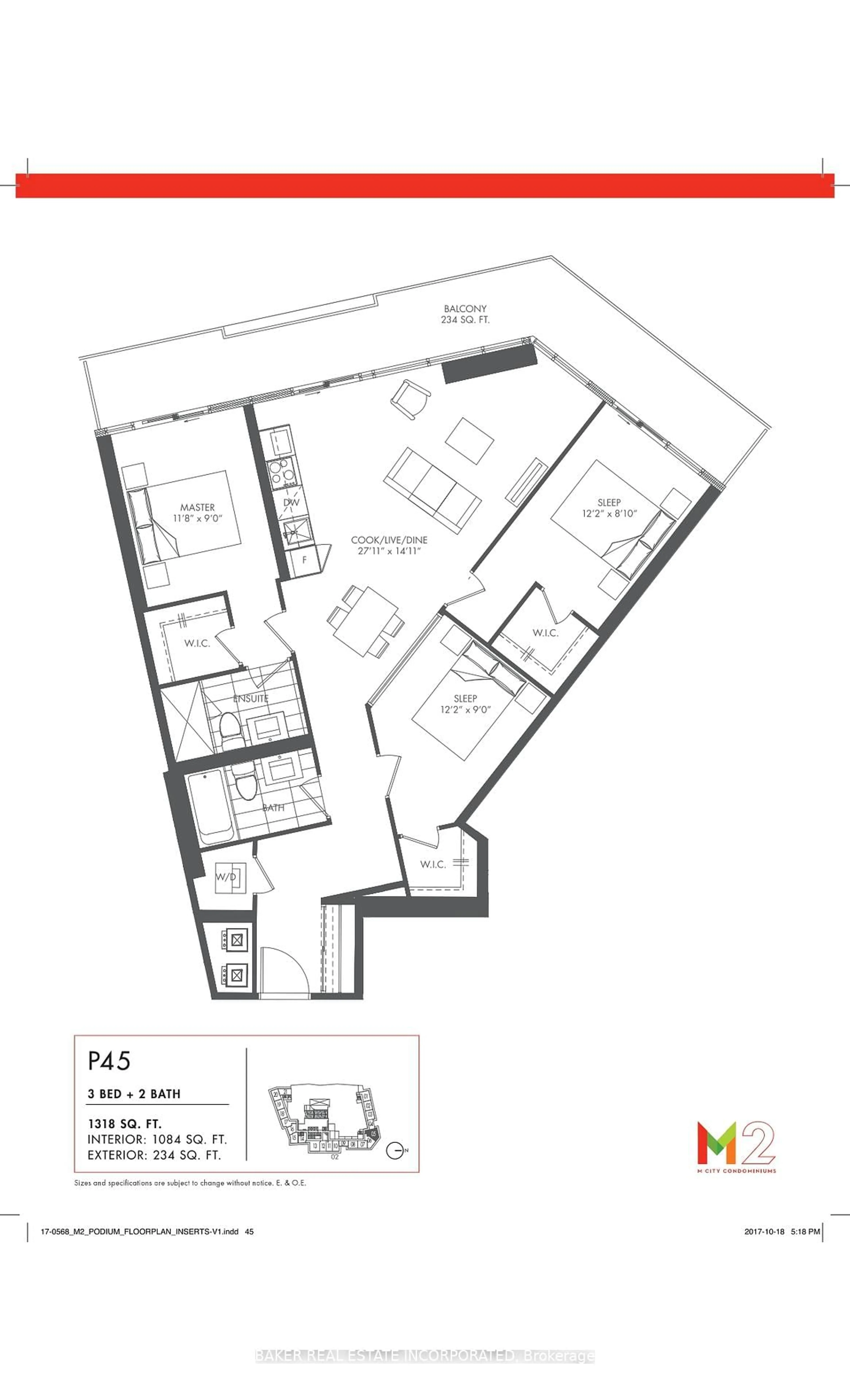 Floor plan for 3883 Quartz Rd #205, Mississauga Ontario L5B 0M4