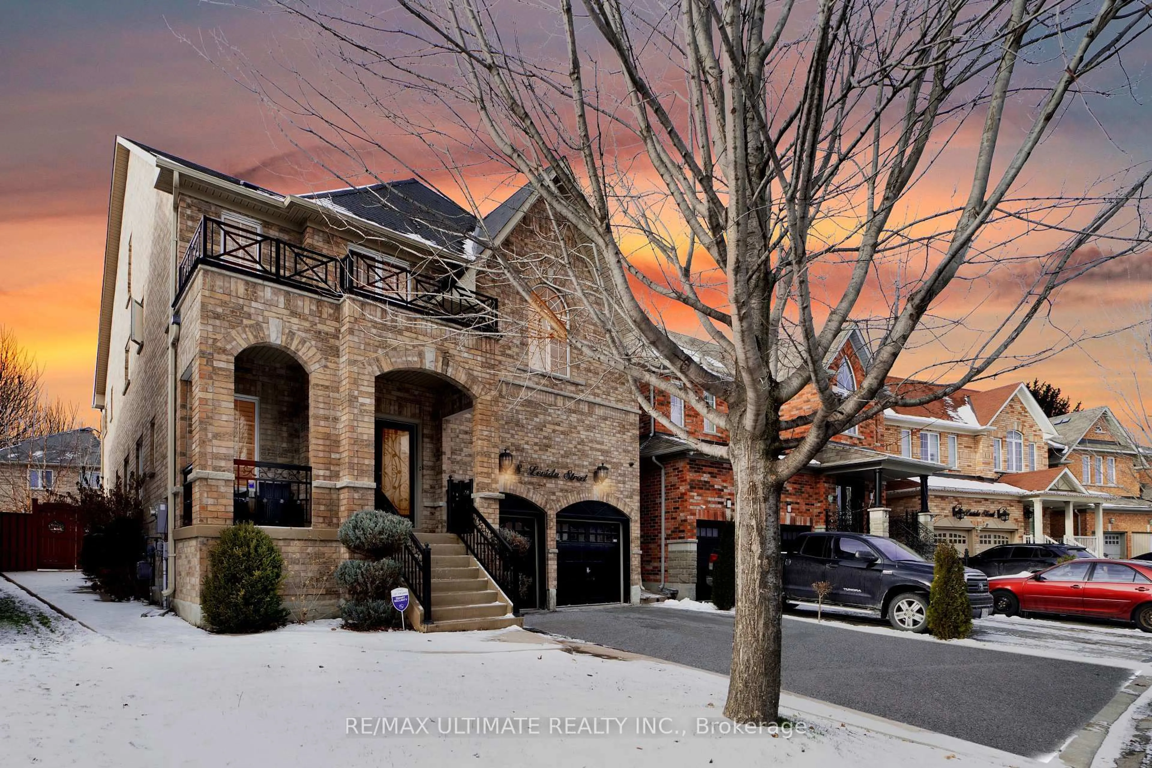 Home with brick exterior material, street for 8 Levida St, Brampton Ontario L6P 3A9