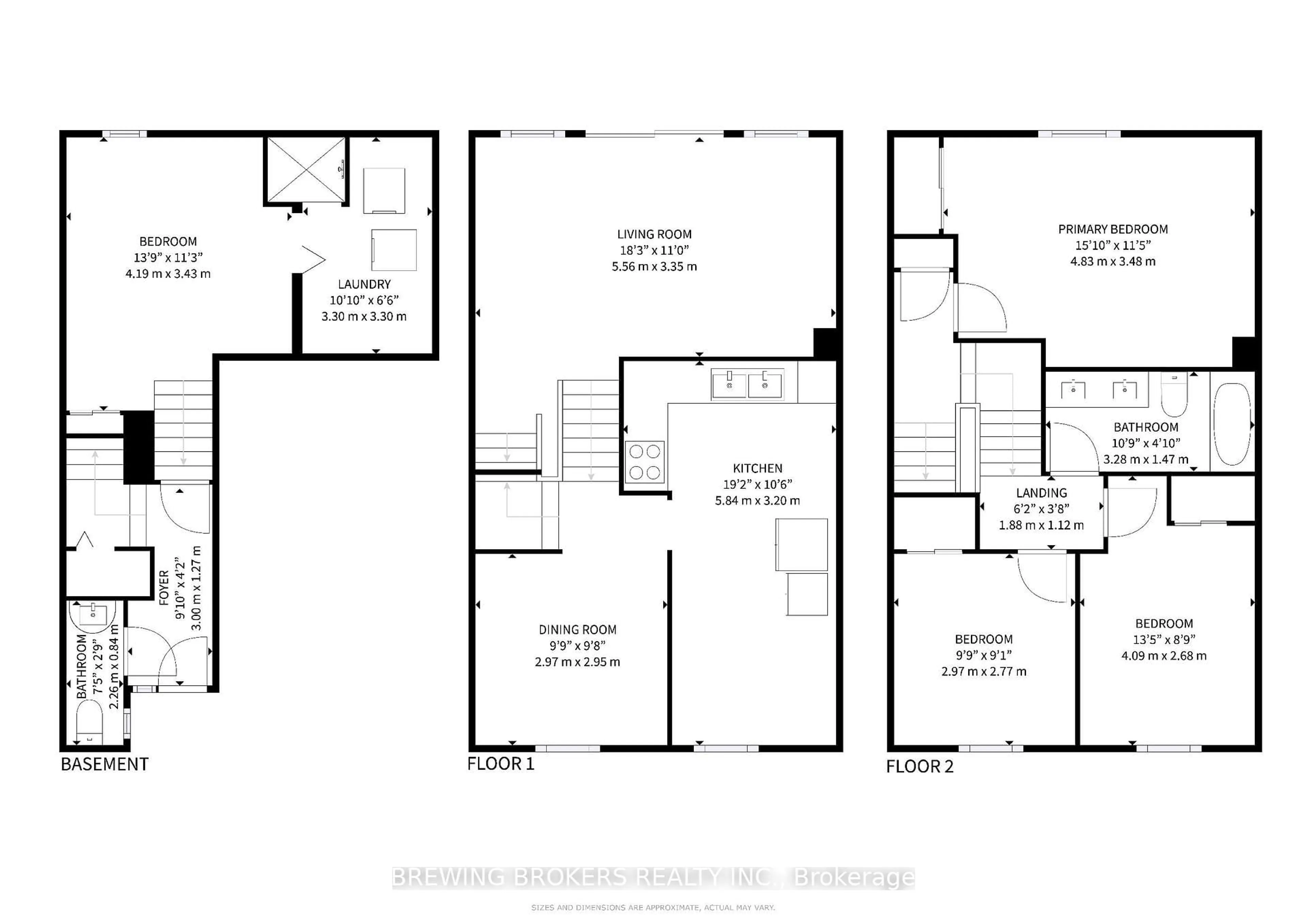 Floor plan for 7255 Dooley Dr #29, Mississauga Ontario L4T 2S7