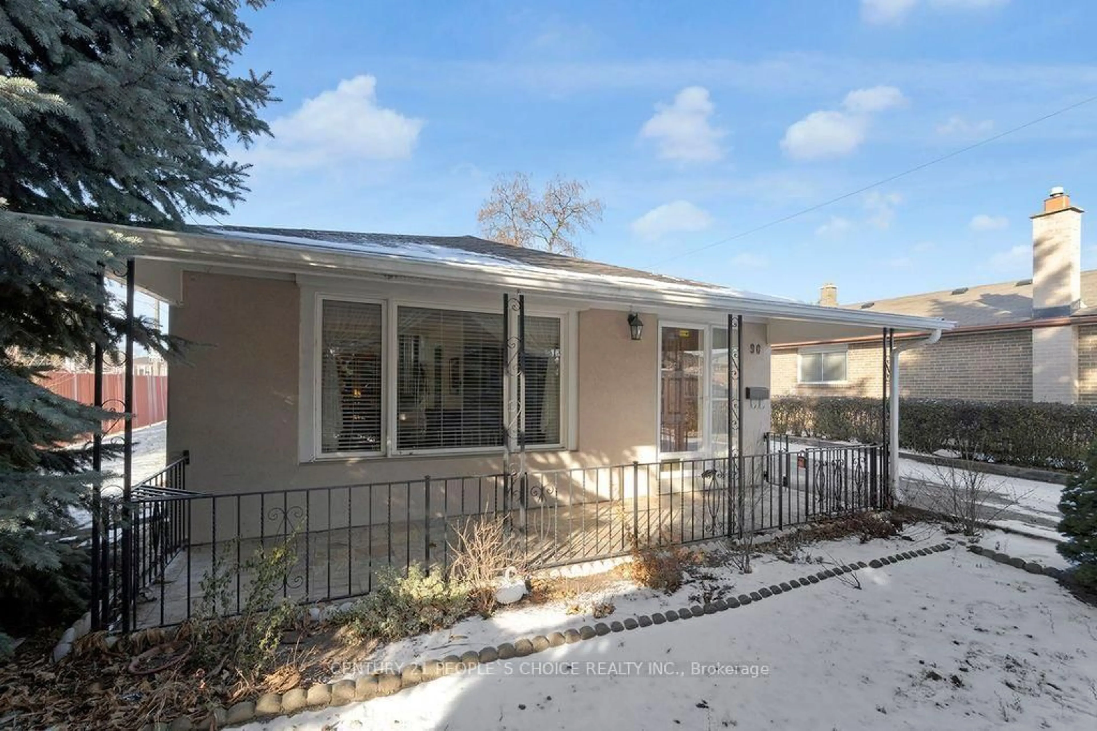 Home with vinyl exterior material, street for 90 Goldsboro Rd, Toronto Ontario M9L 1A8