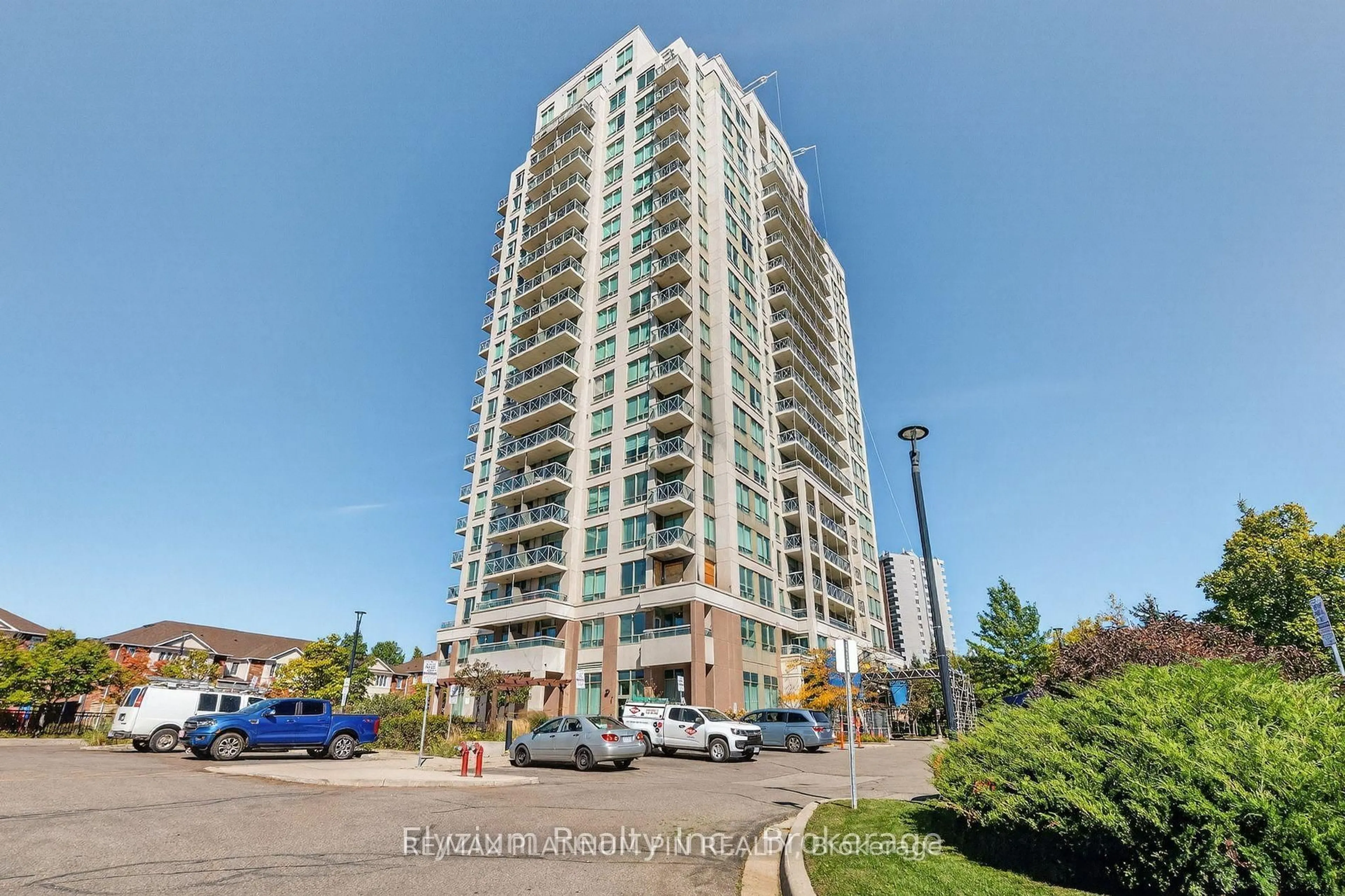 A pic from outside/outdoor area/front of a property/back of a property/a pic from drone, unknown for 1359 Rathburn Rd #501, Mississauga Ontario L4W 5P7