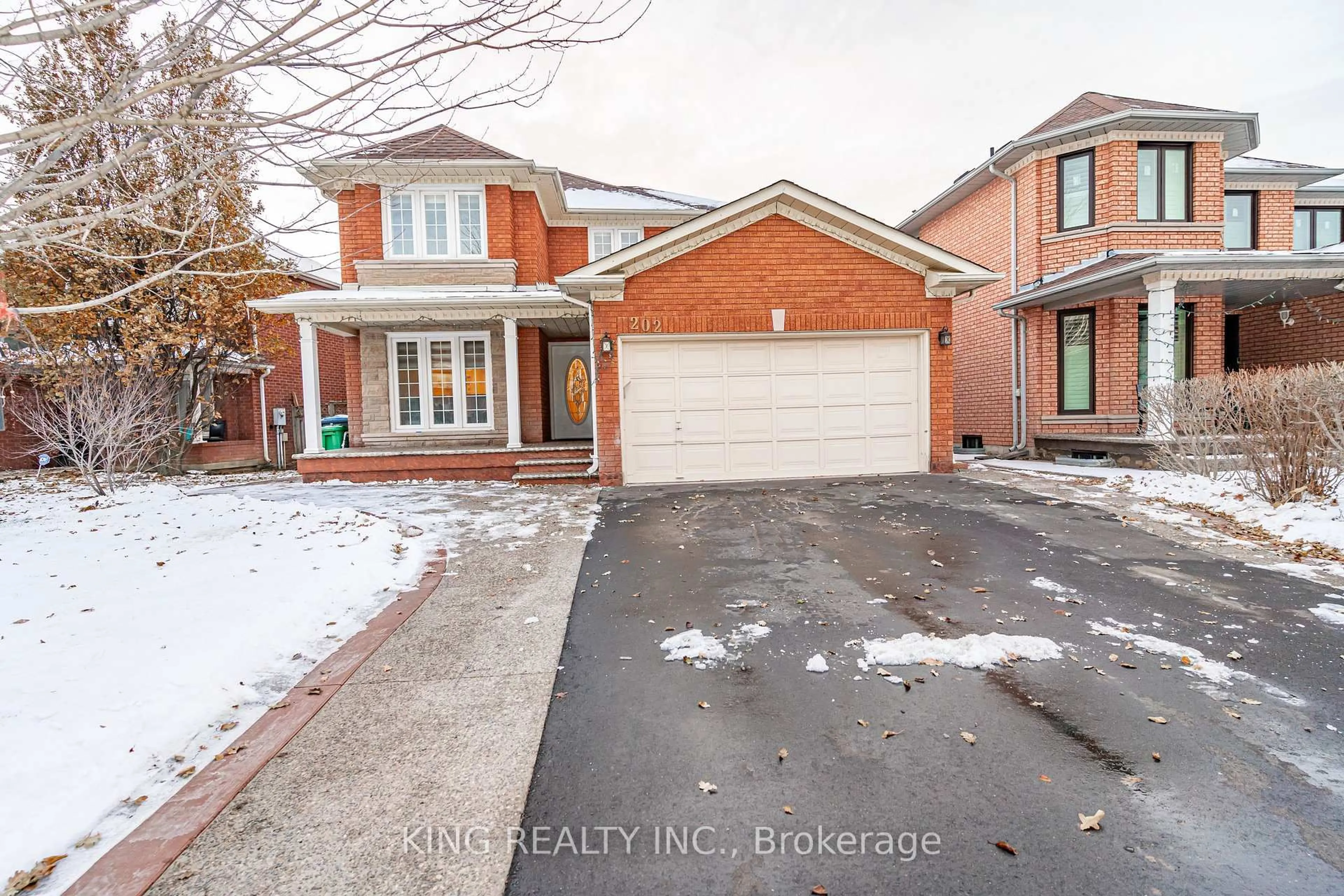 Home with brick exterior material, street for 202 Fernforest Dr, Brampton Ontario L6R 1E1