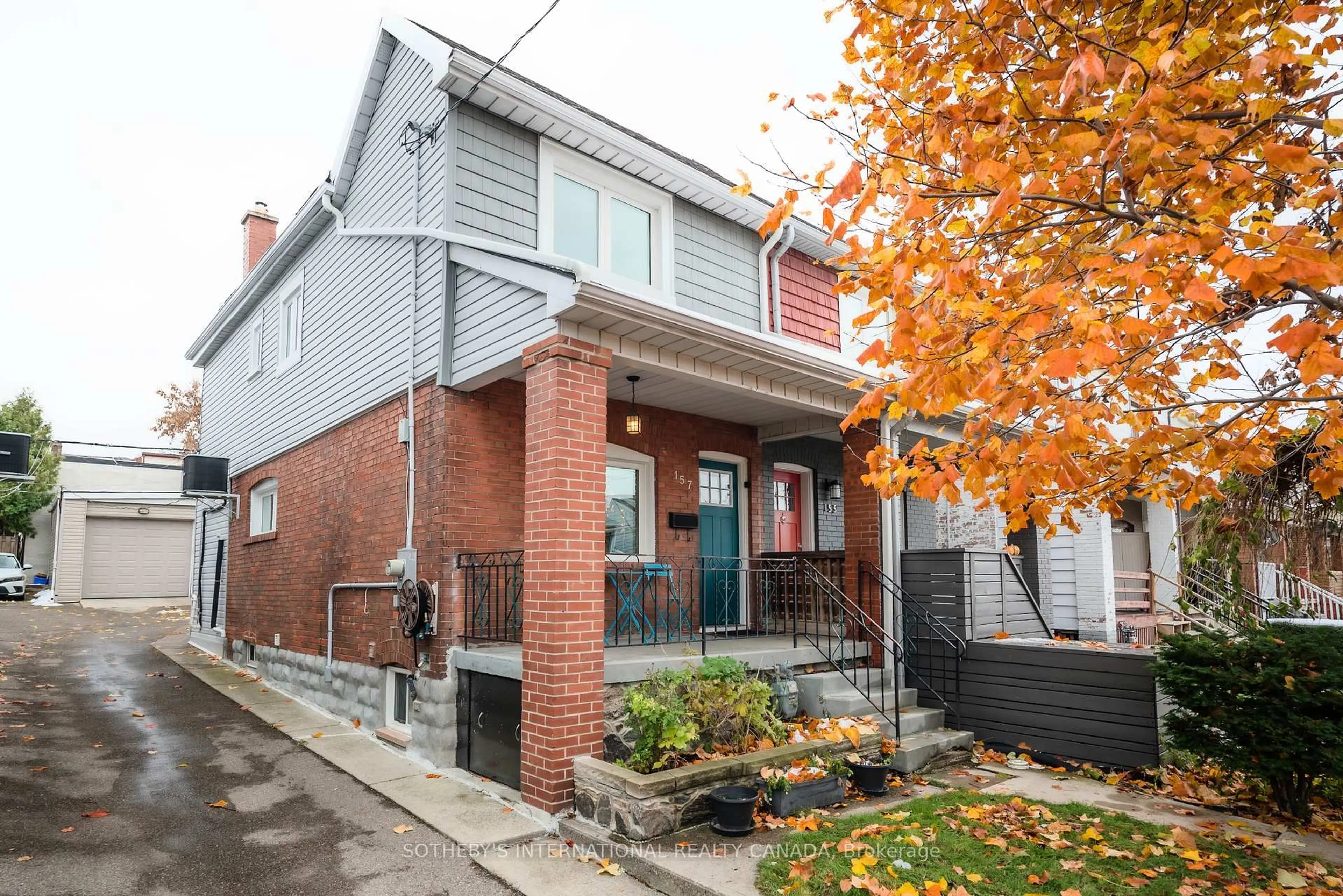 Home with brick exterior material, street for 157 Blackthorn Ave, Toronto Ontario M6N 3H7
