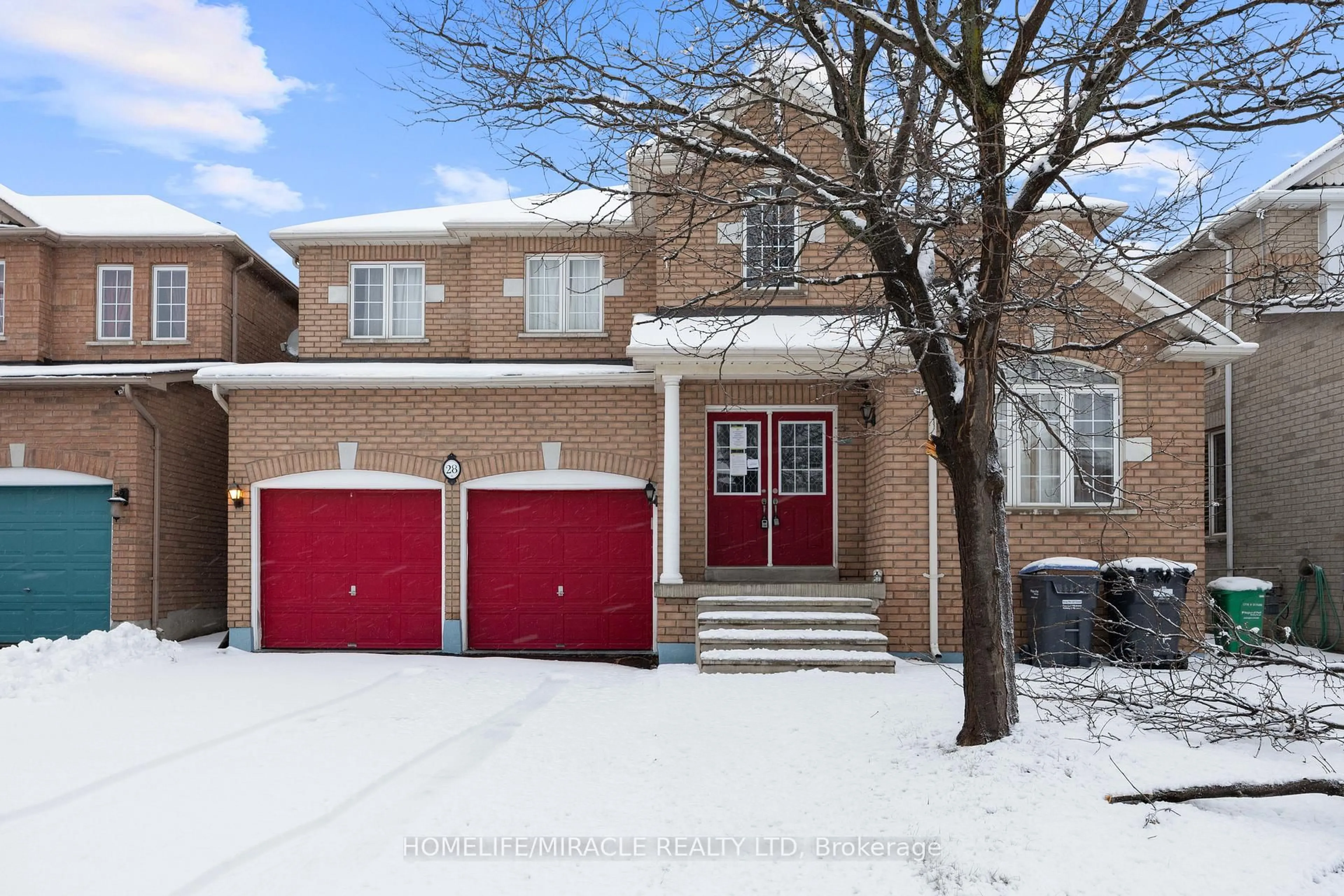 Home with brick exterior material, street for 28 Bramfield St, Brampton Ontario L7A 2W2