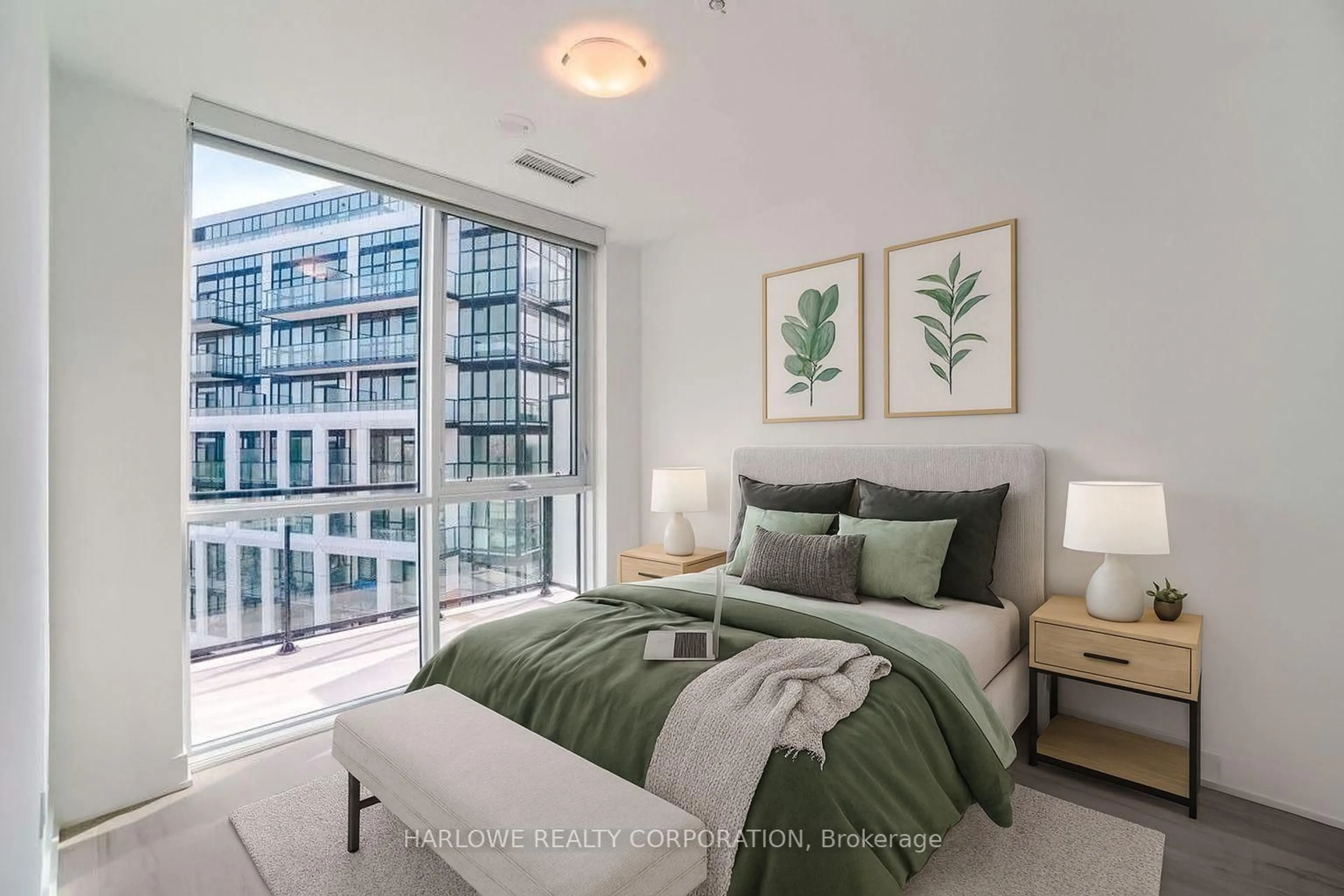 Bedroom with bed, unknown for 60 George Butchart Dr #717, Toronto Ontario M3K 0E1