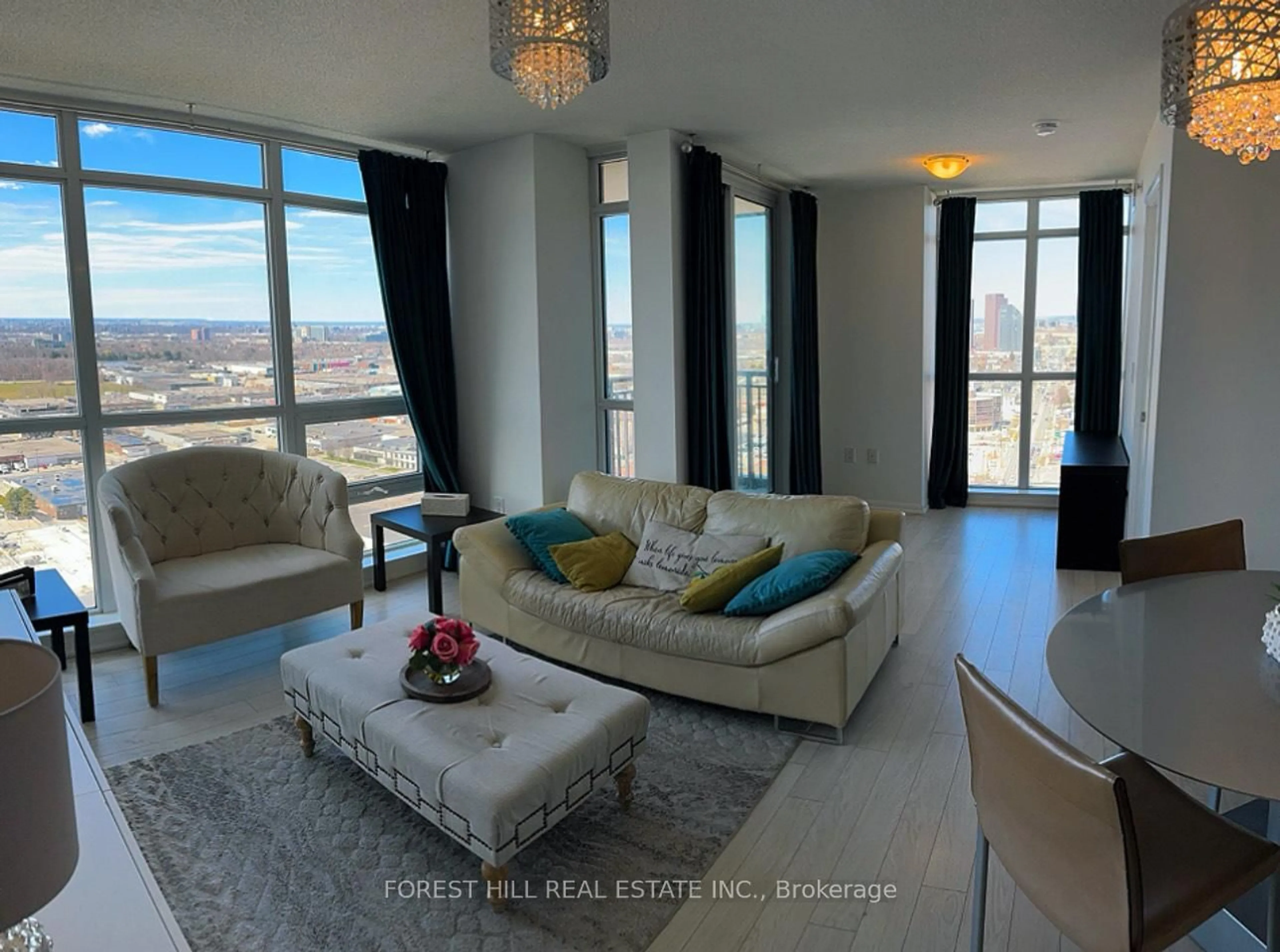 Living room with furniture, unknown for 830 Lawrence Ave #2502, Toronto Ontario M6A 1C3