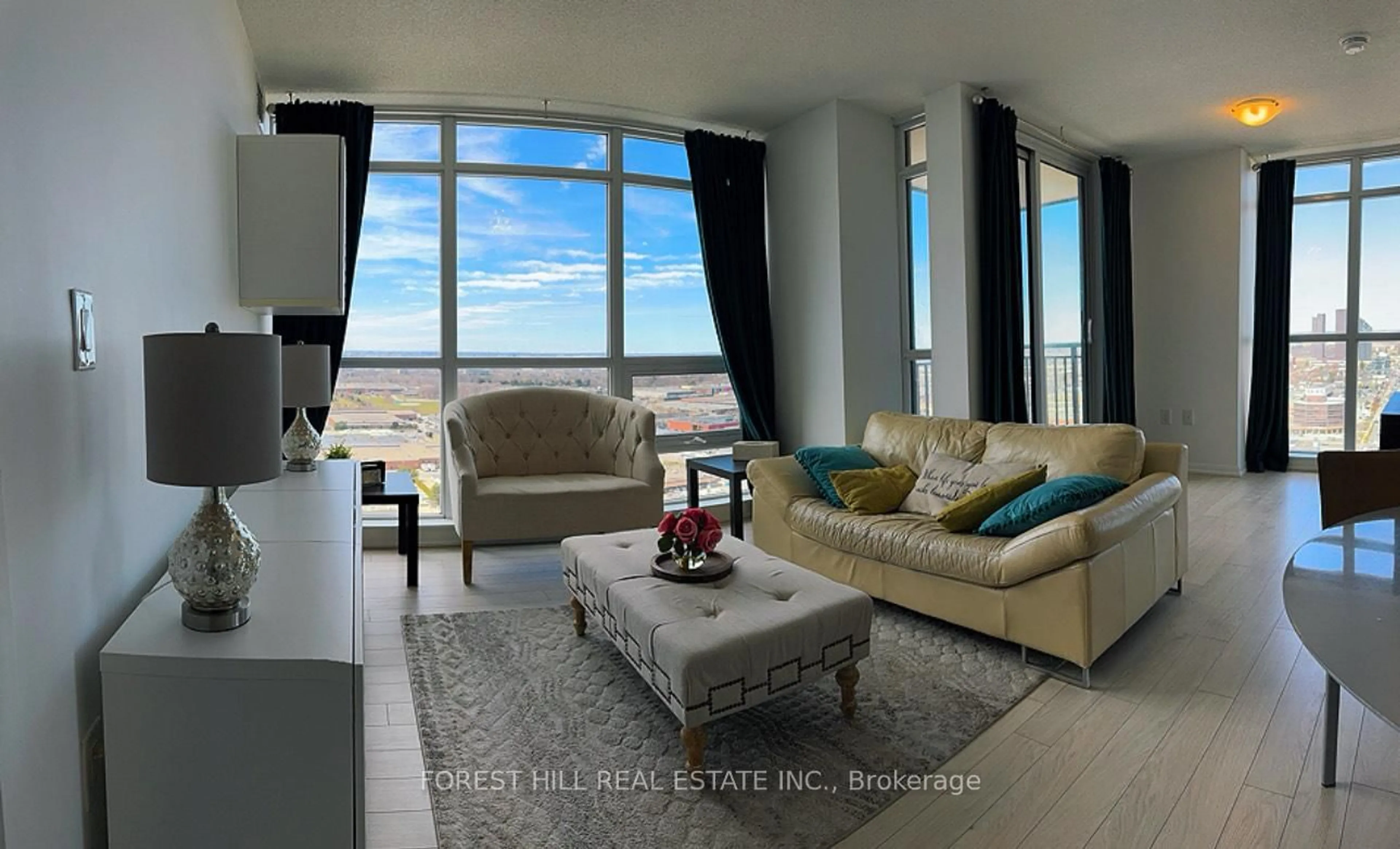 Living room with furniture, unknown for 830 Lawrence Ave #2502, Toronto Ontario M6A 1C3