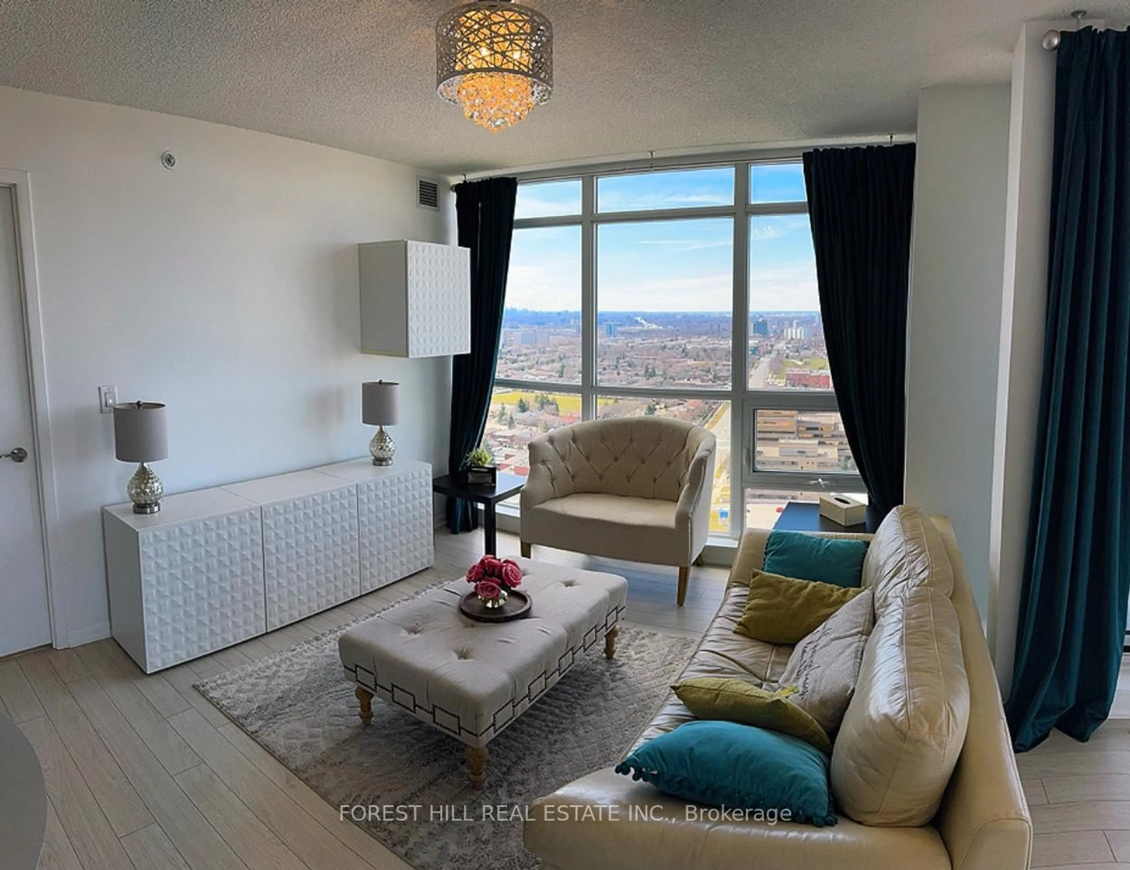 Living room with furniture, unknown for 830 Lawrence Ave #2502, Toronto Ontario M6A 1C3