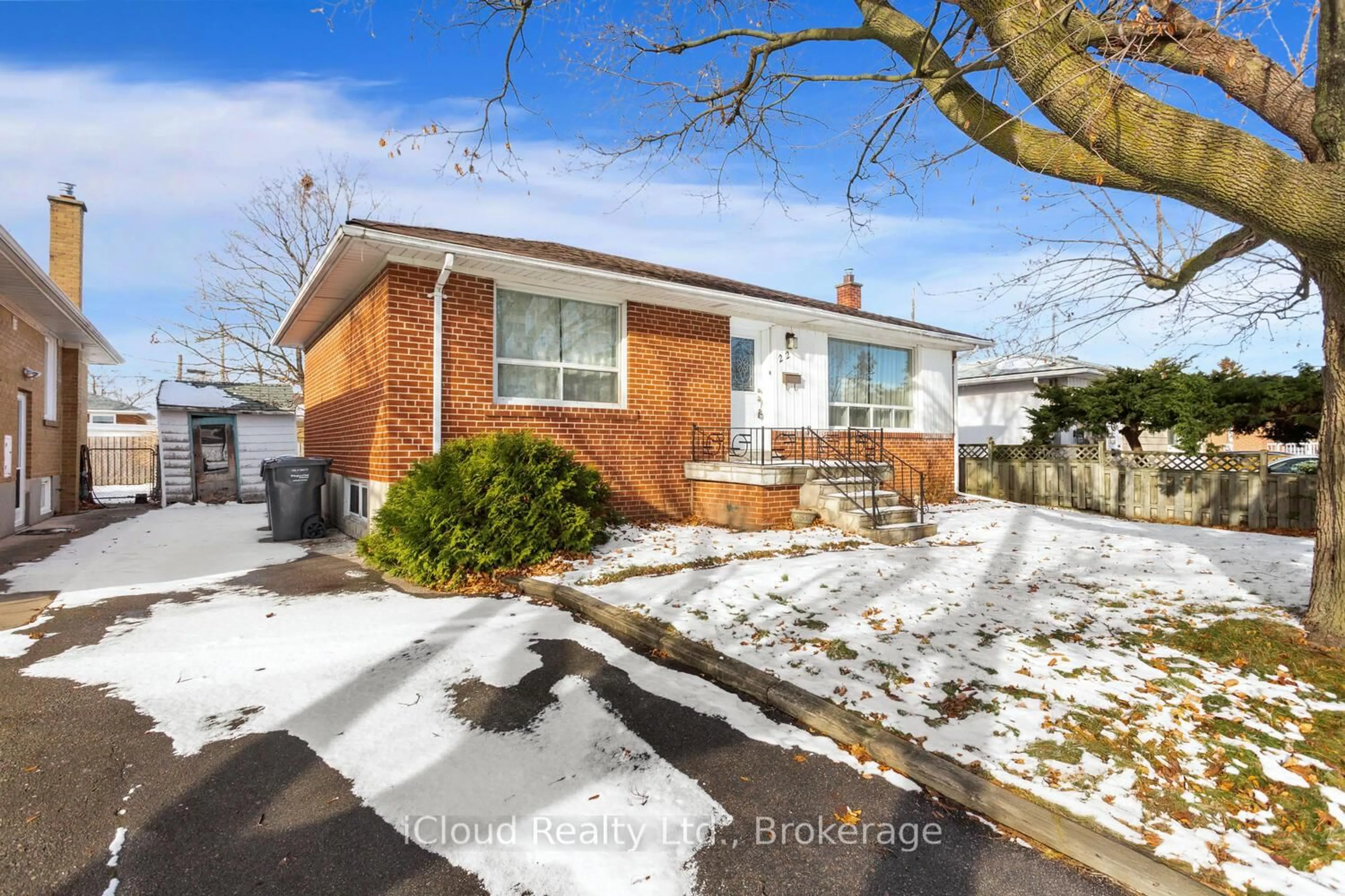 Home with brick exterior material, street for 22 Mcculla Ave, Brampton Ontario L6V 1L7