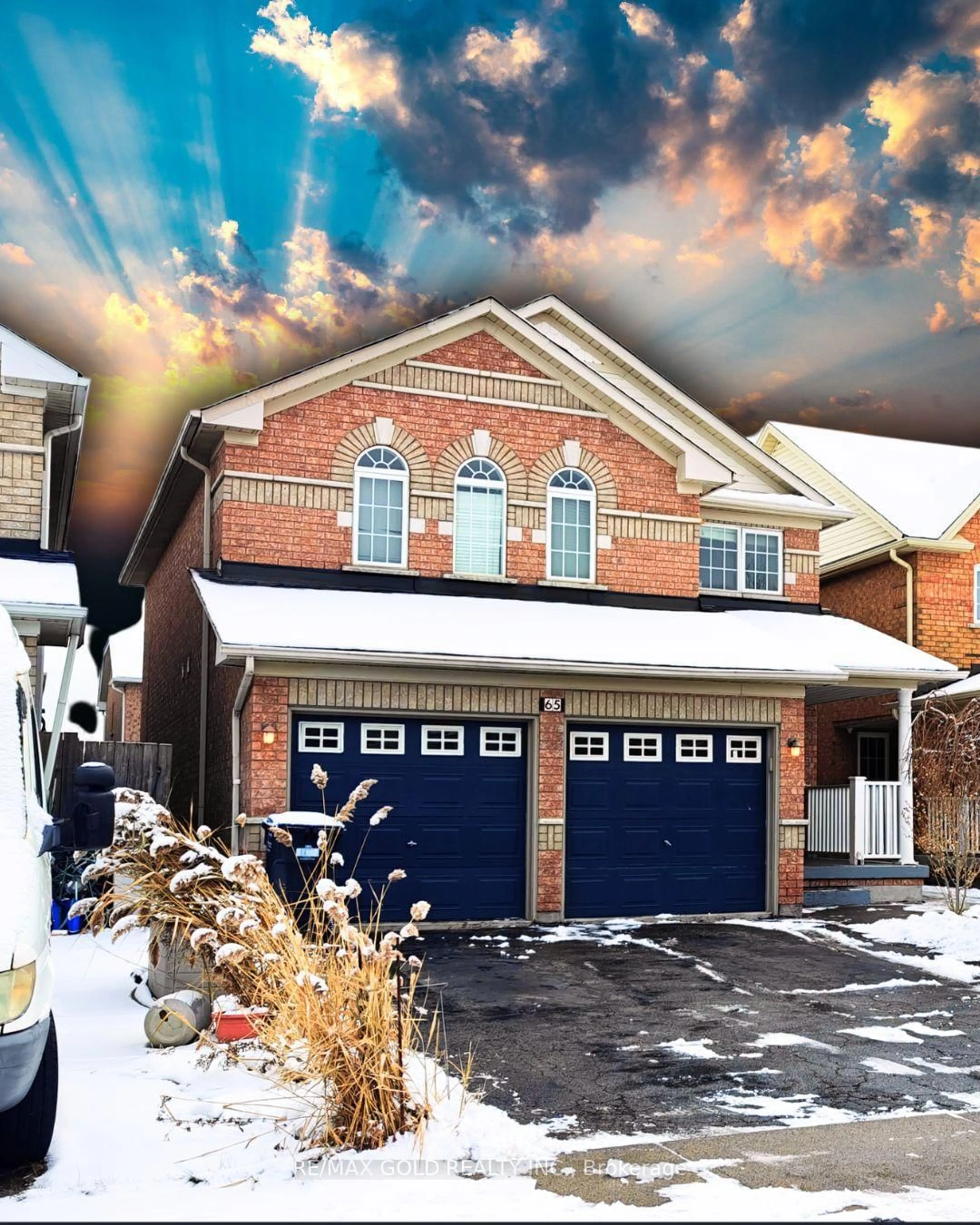 Home with brick exterior material, street for 65 Vintage Gate, Brampton Ontario L6X 5C3