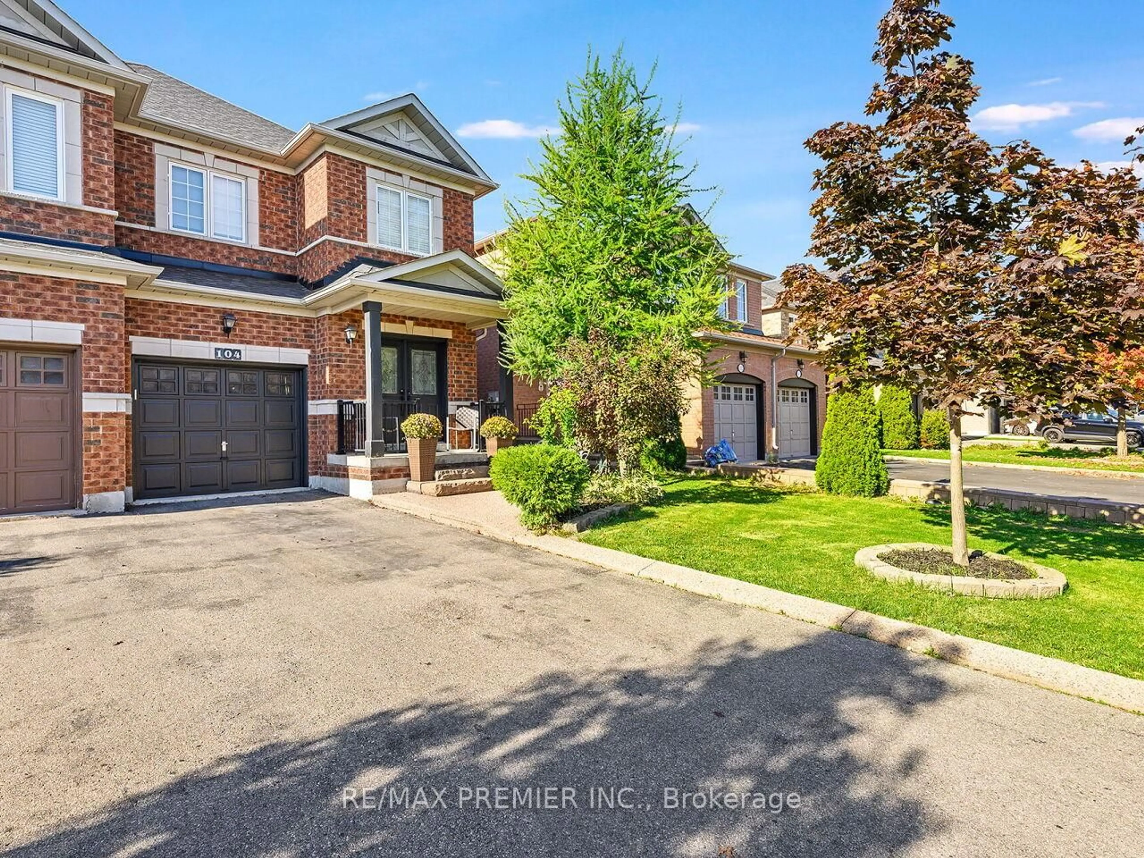 Home with brick exterior material, street for 104 Humbershed Cres, Caledon Ontario L7E 2X6