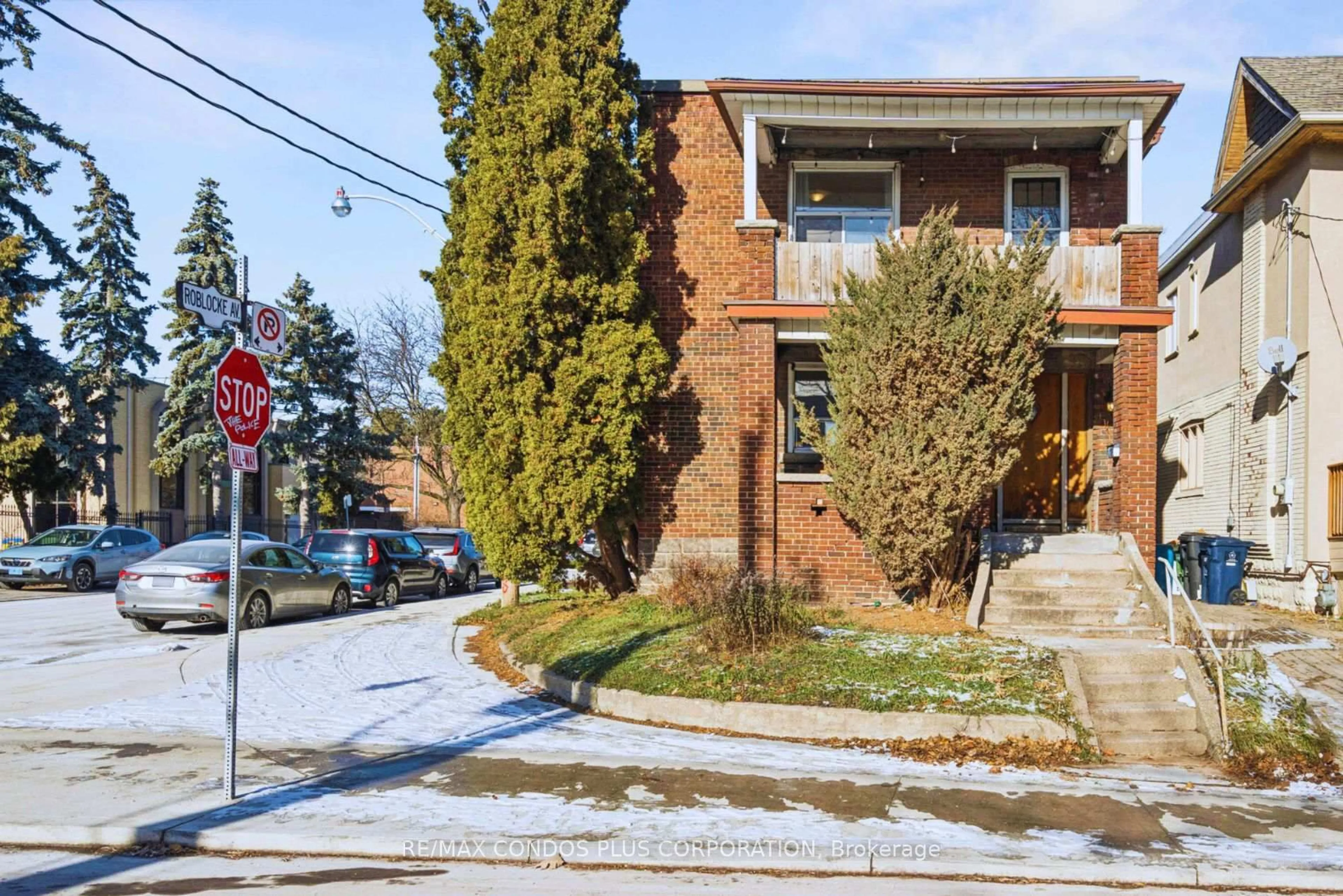 Home with brick exterior material, street for 18 Leeds St, Toronto Ontario M6G 1N7