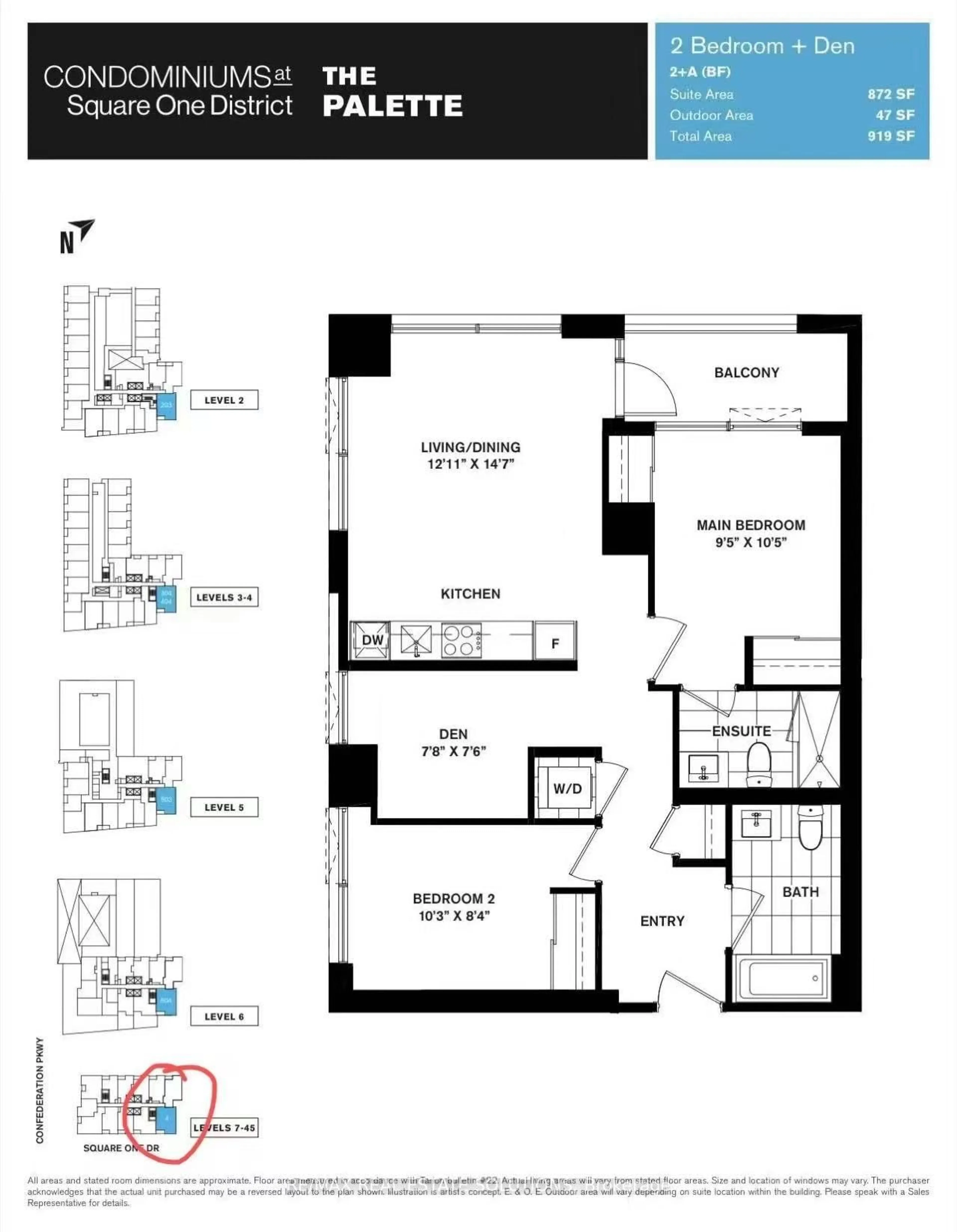 Floor plan for 395 Square One Dr #2404, Mississauga Ontario L5B 0P6