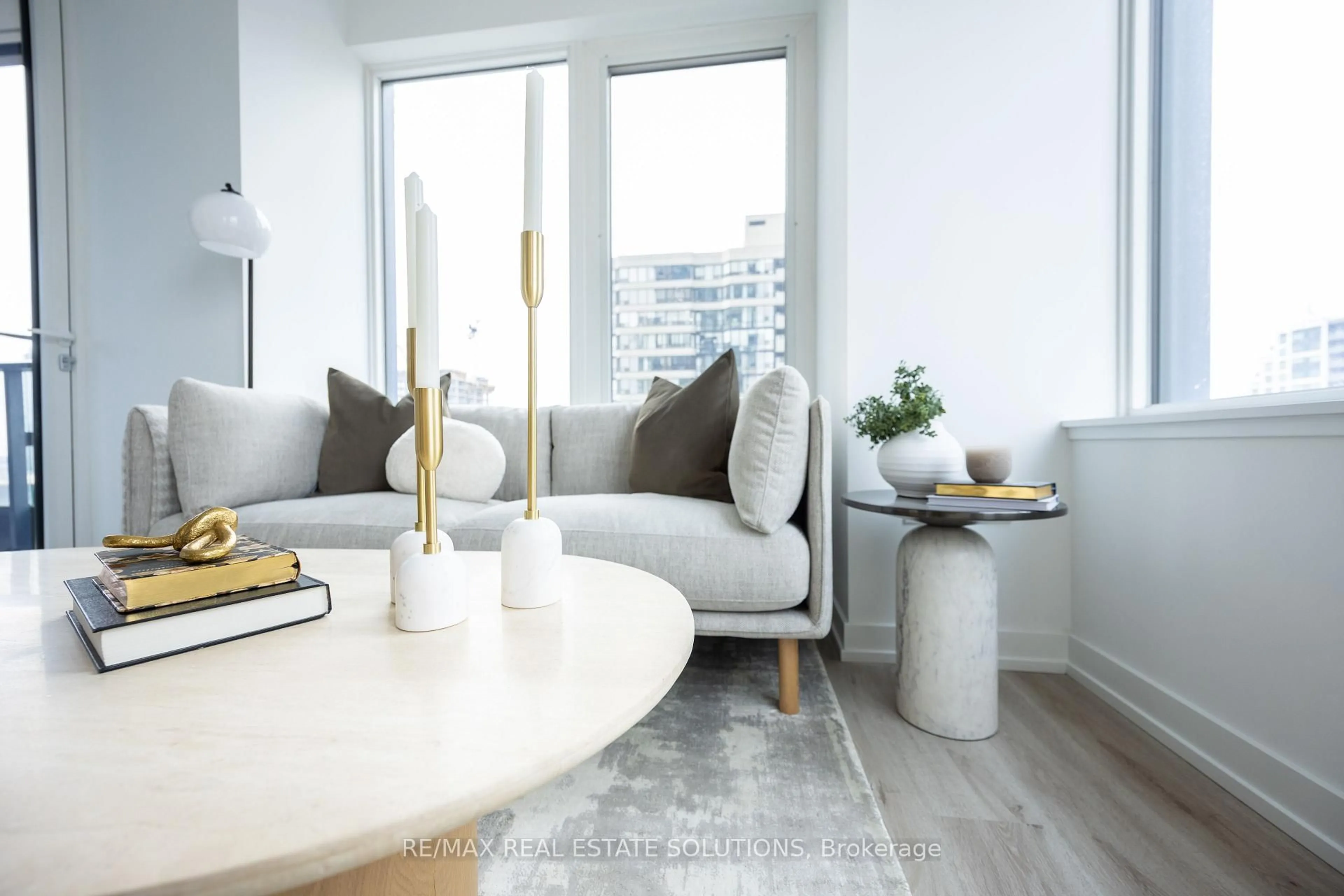 Living room with furniture, unknown for 395 Square One Dr #2404, Mississauga Ontario L5B 0P6