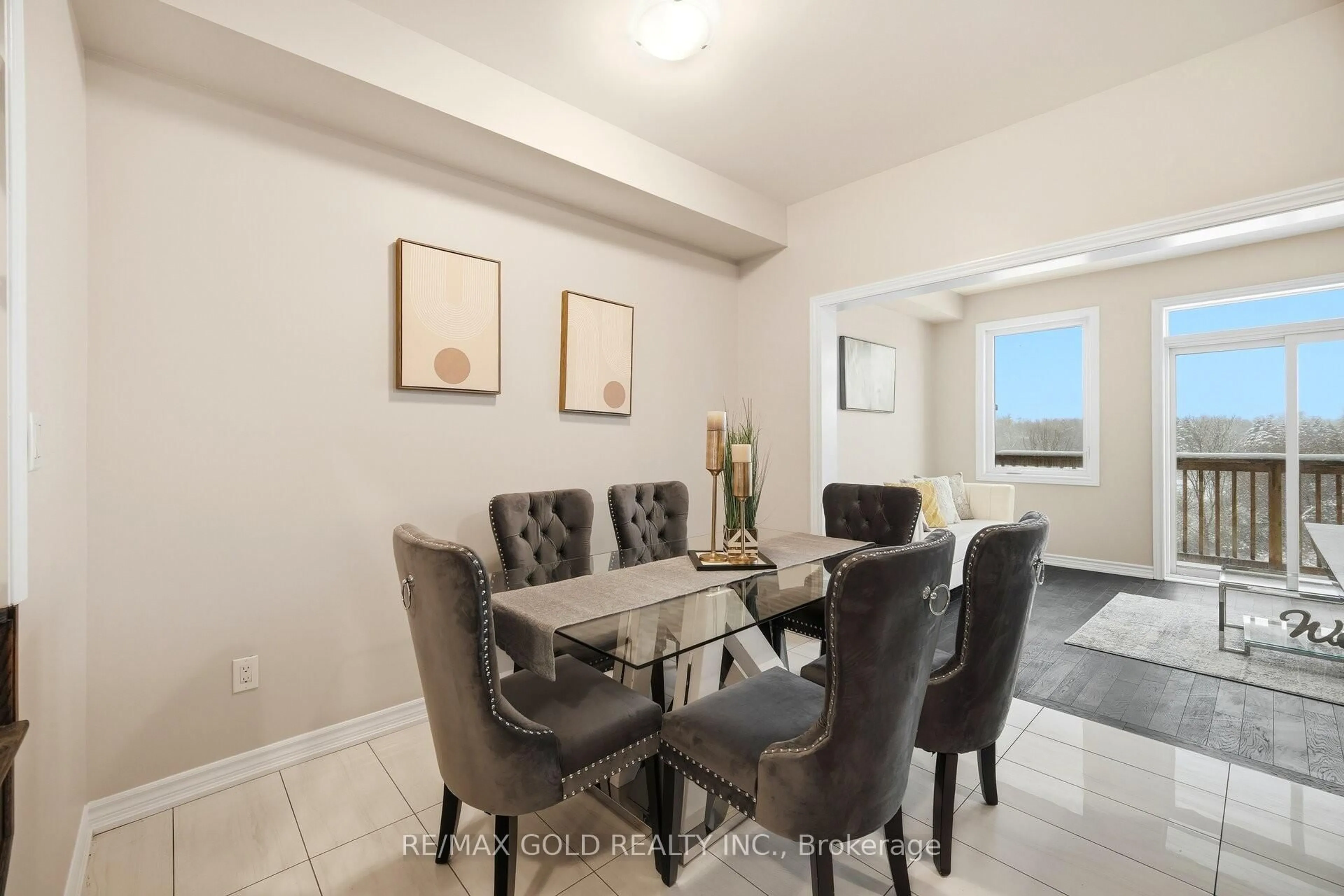 Dining room, ceramic/tile floor for 52 Savino Dr, Brampton Ontario L6Z 0J7