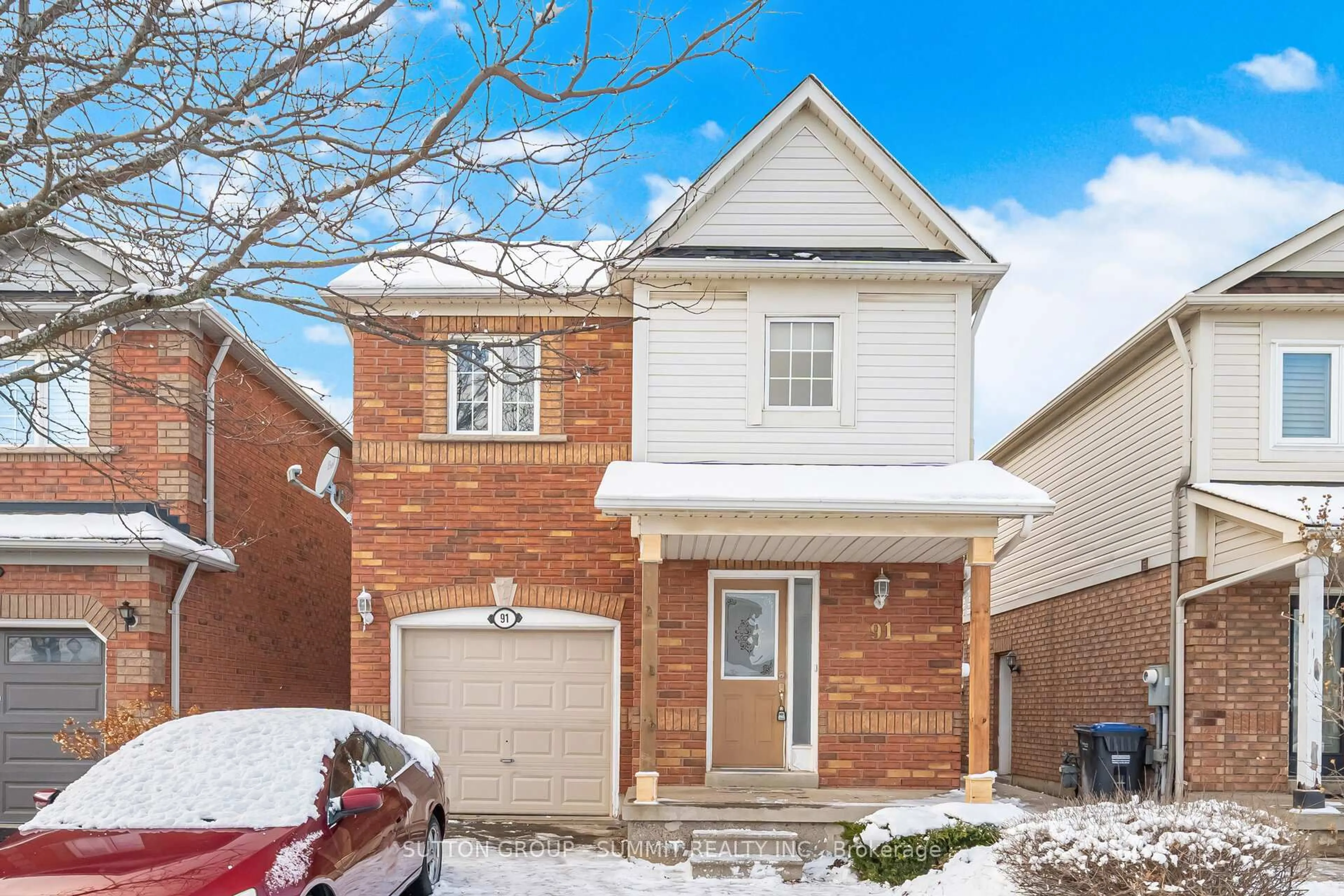 Home with brick exterior material, street for 91 Woodhaven Dr, Brampton Ontario L7A 1Y8