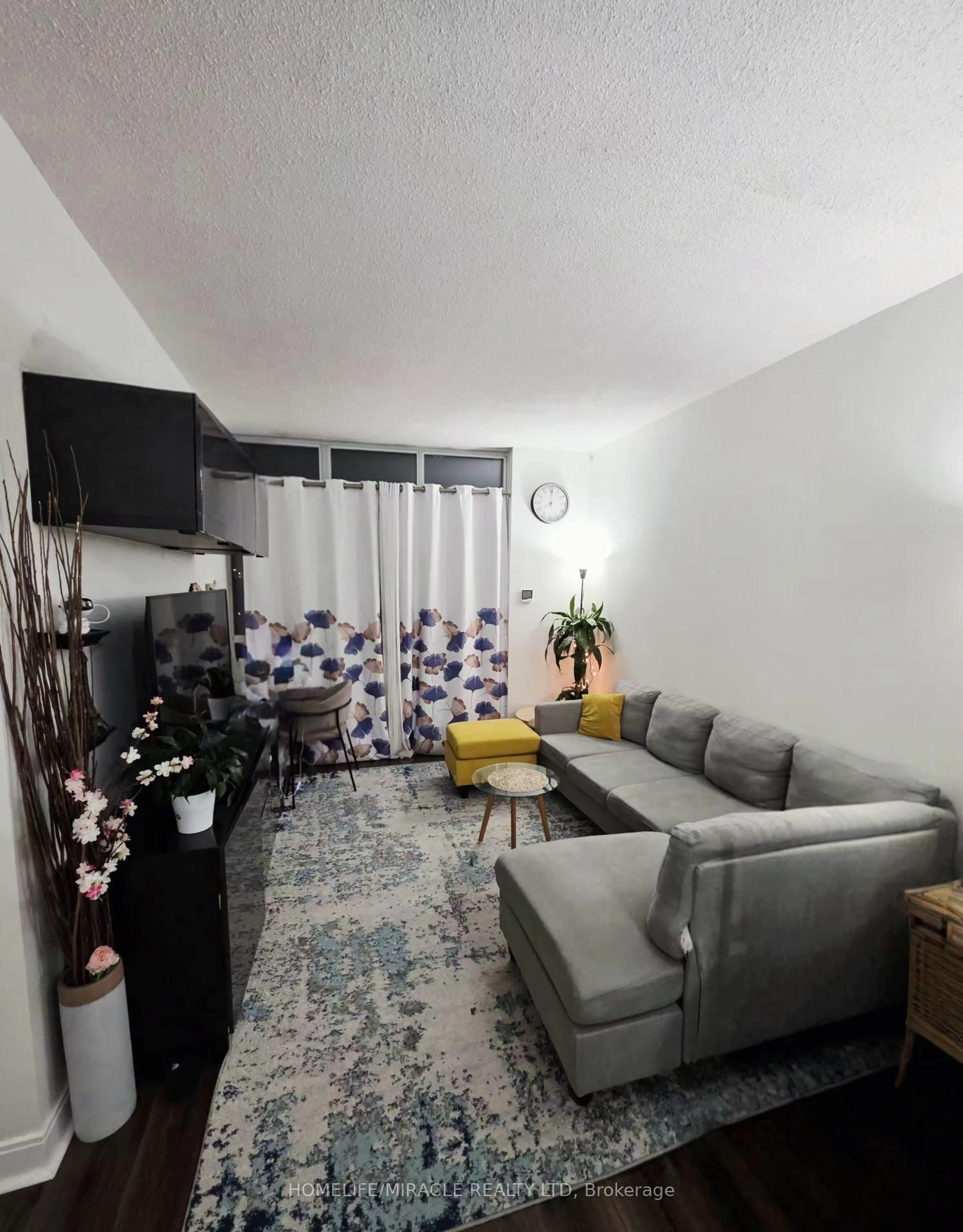 Living room with furniture, unknown for 80 Absolute Ave #801, Mississauga Ontario L4Z 0A2