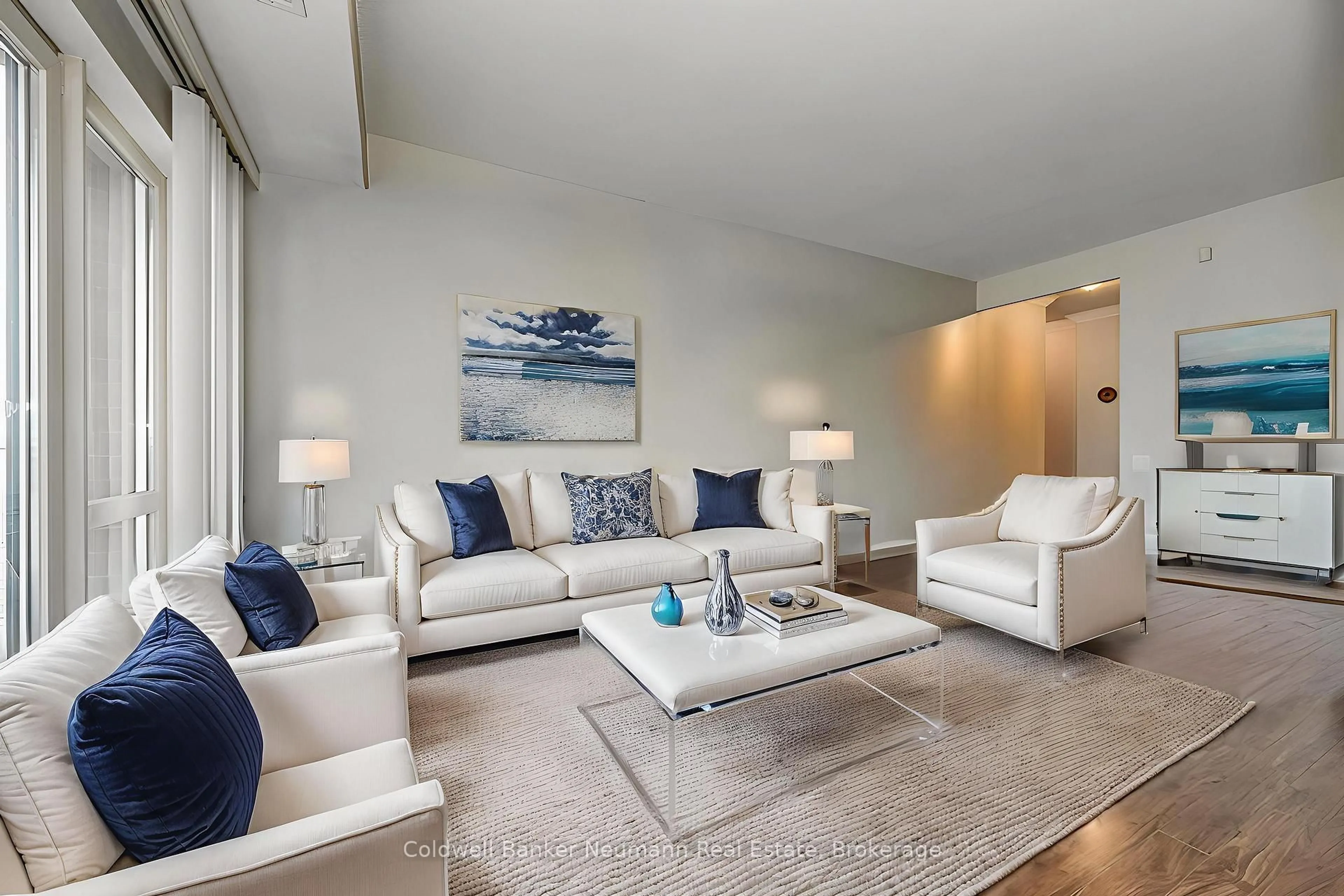 Living room with furniture, unknown for 60 Old Mill Rd #409, Oakville Ontario L6J 7V9