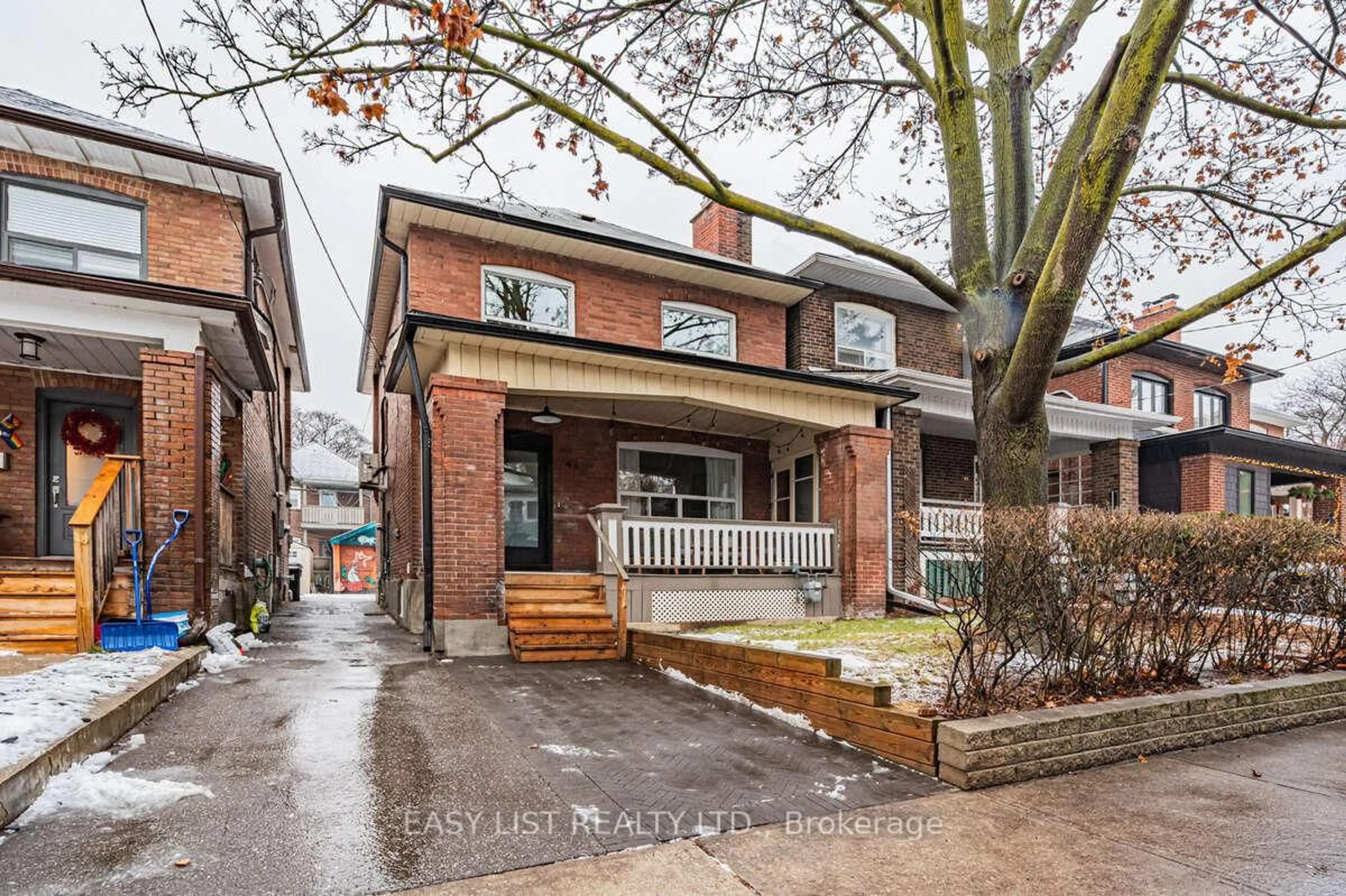 Home with brick exterior material, street for 44 Parkdale Rd, Toronto Ontario M6R 1E2