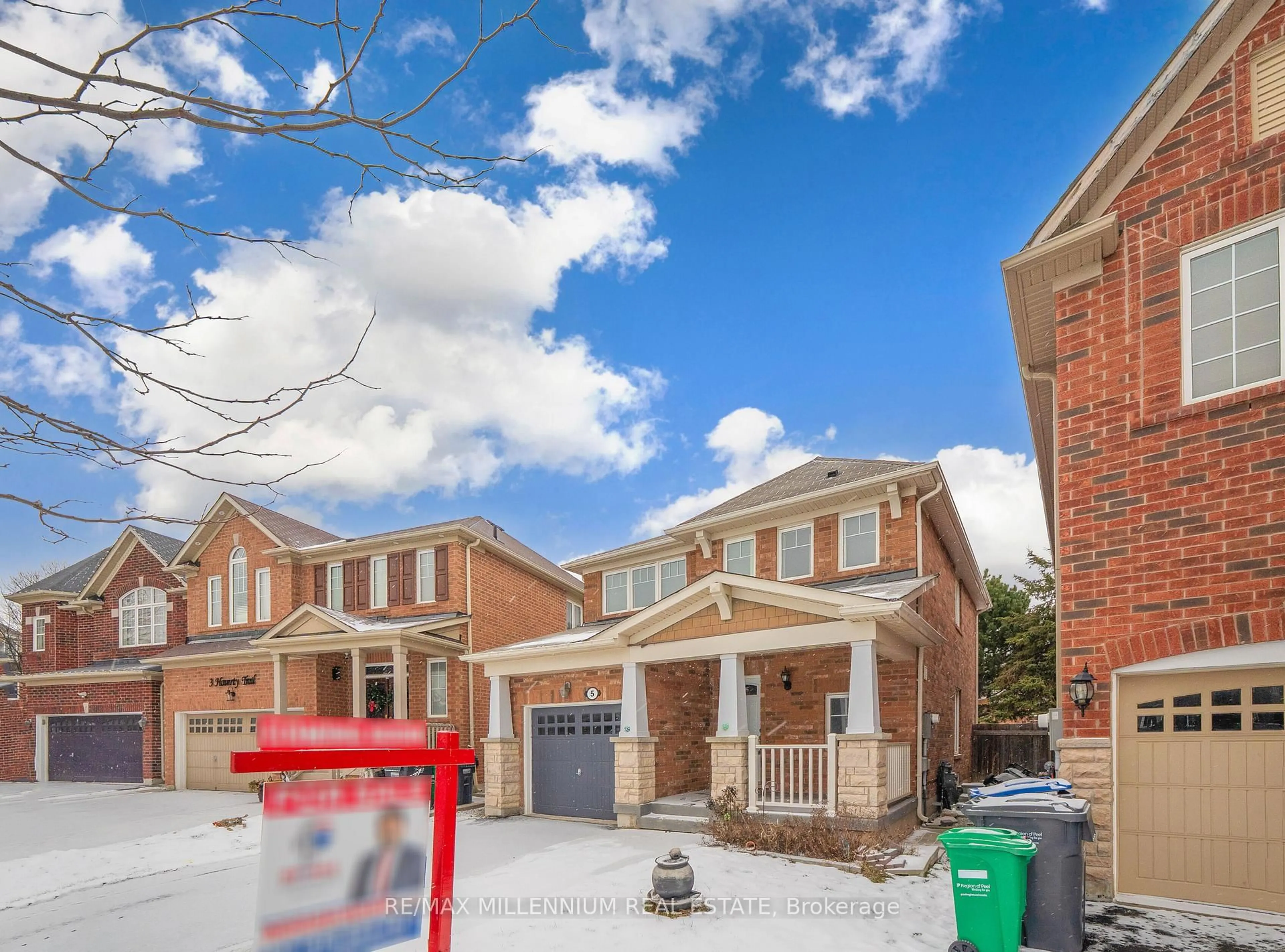 Home with brick exterior material, street for 5 Haverty Tr, Brampton Ontario L7A 0S7