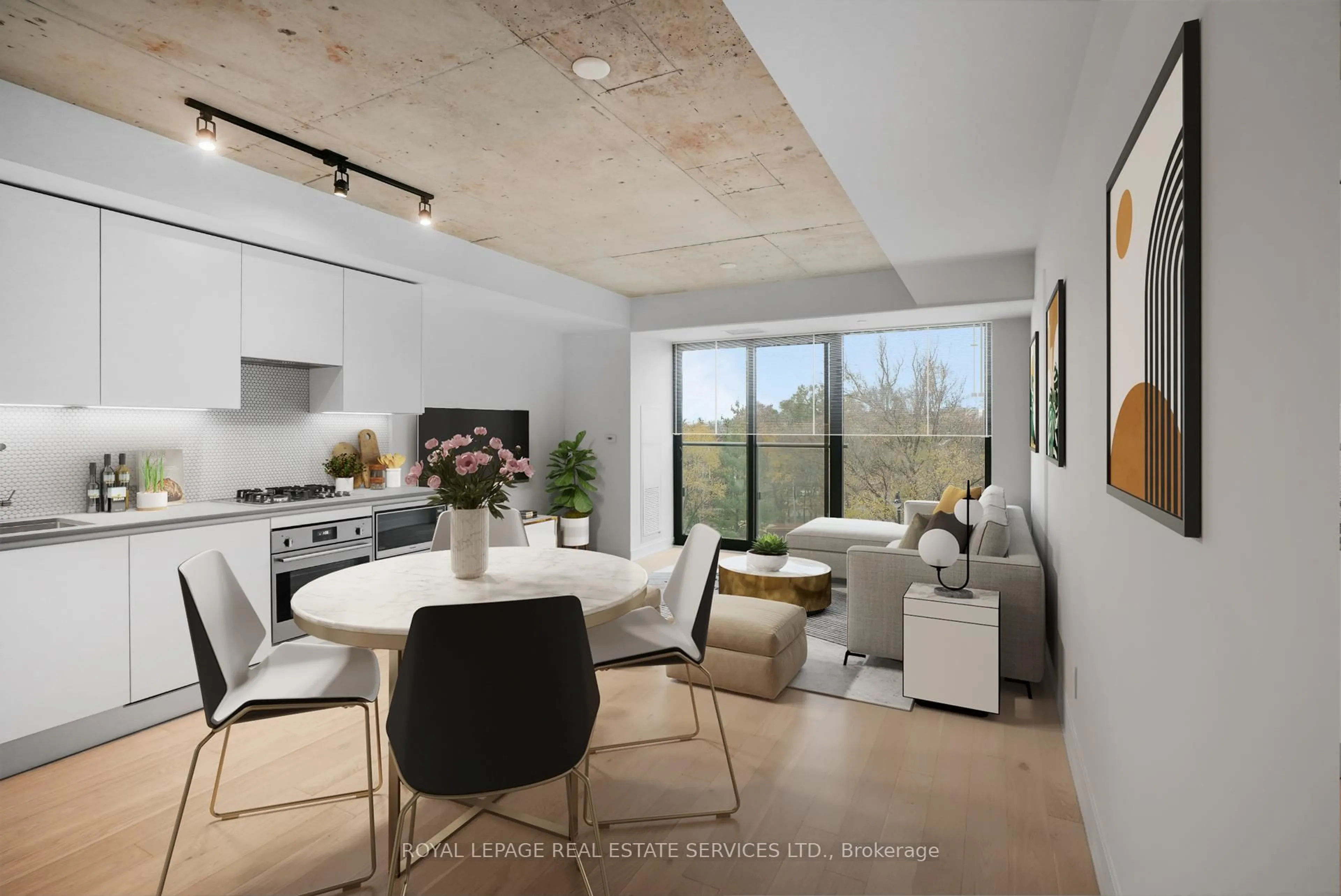 Open concept kitchen, unknown for 2720 Dundas St #302, Toronto Ontario M6P 1Y2