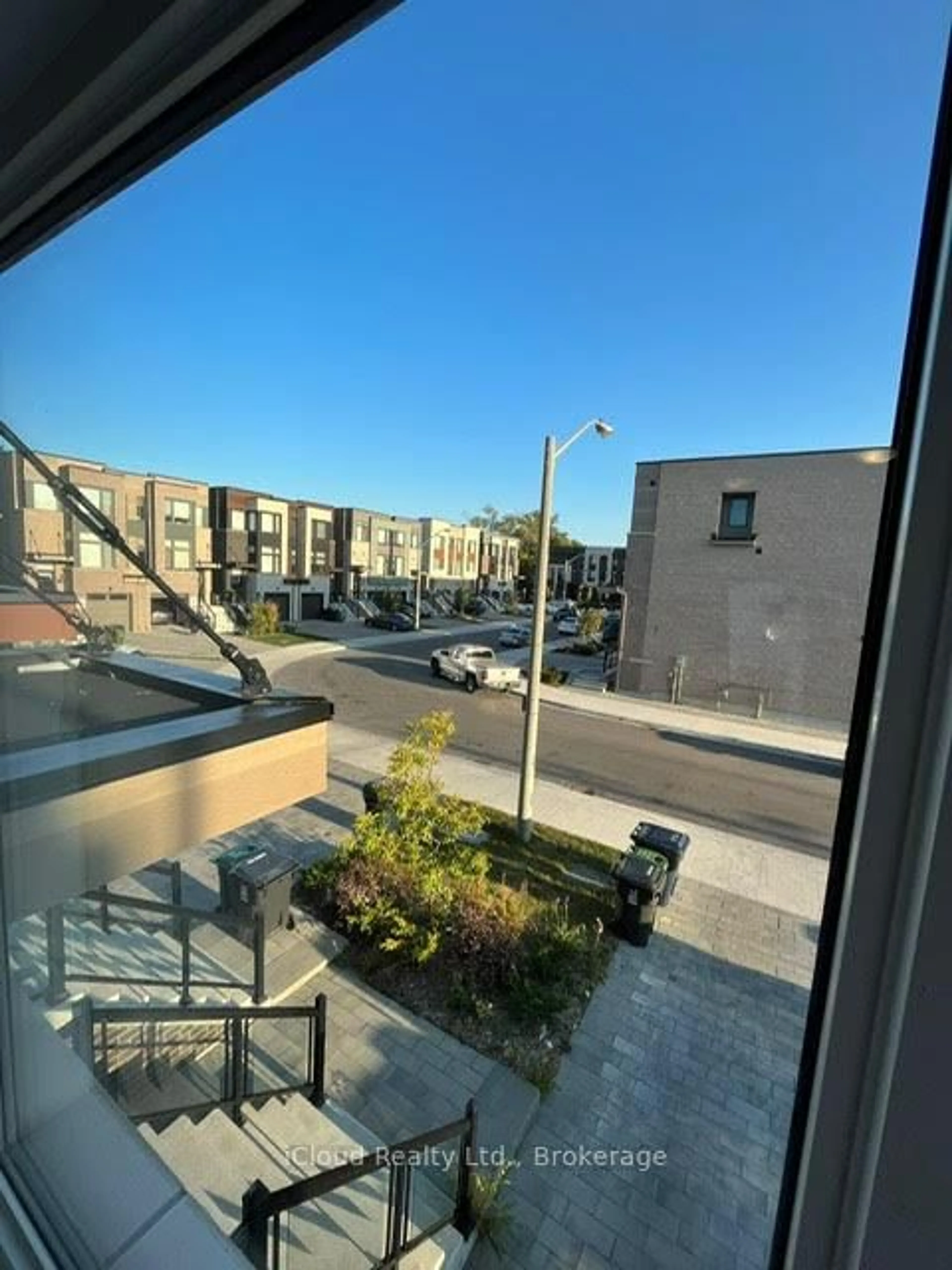 Balcony in the apartment, city buildings view from balcony for 33 WILD ROSE Gdns, Toronto Ontario M6L 0A5