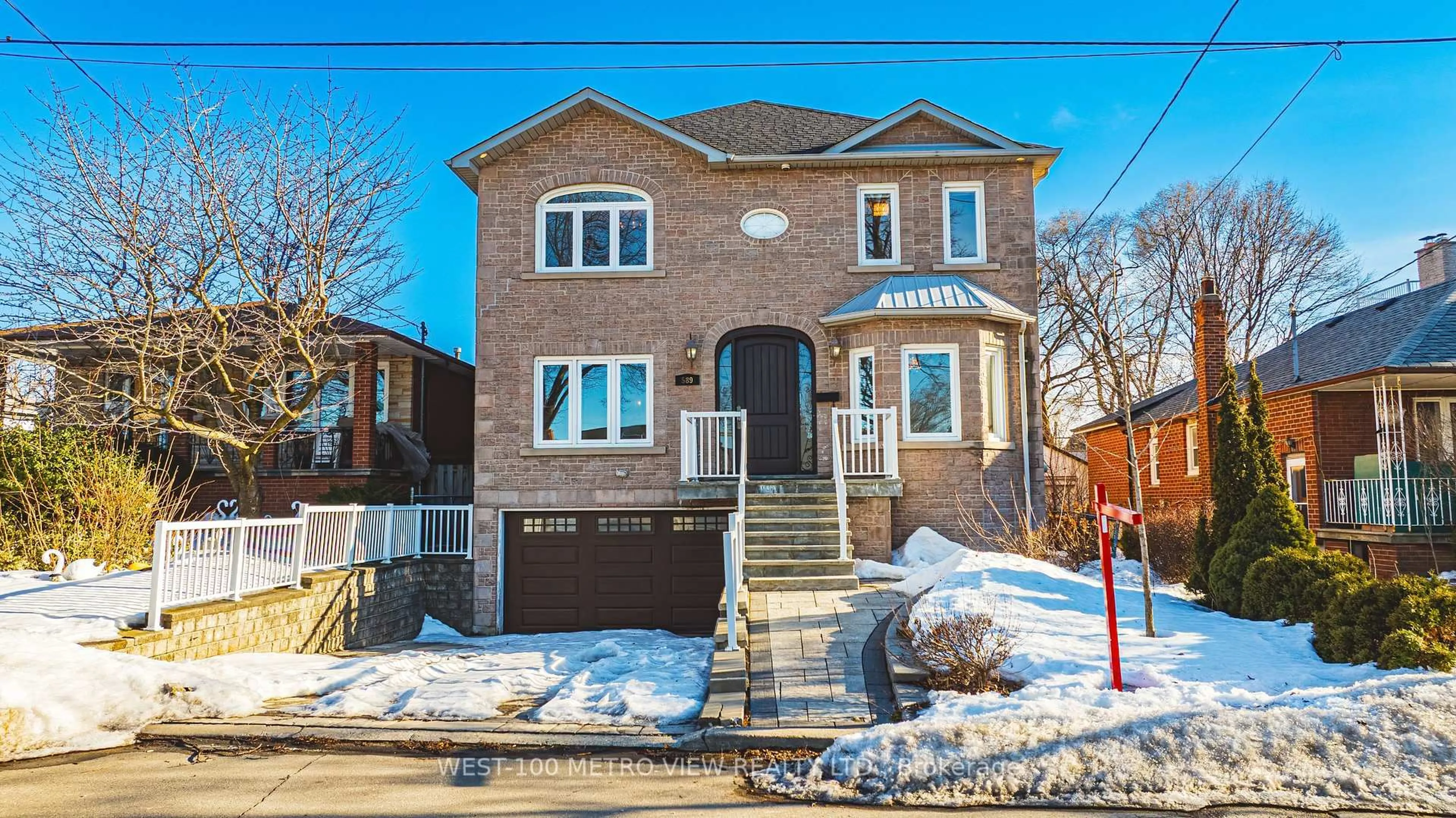 Home with brick exterior material, street for 589 Glen Park Ave, Toronto Ontario M6B 2G4