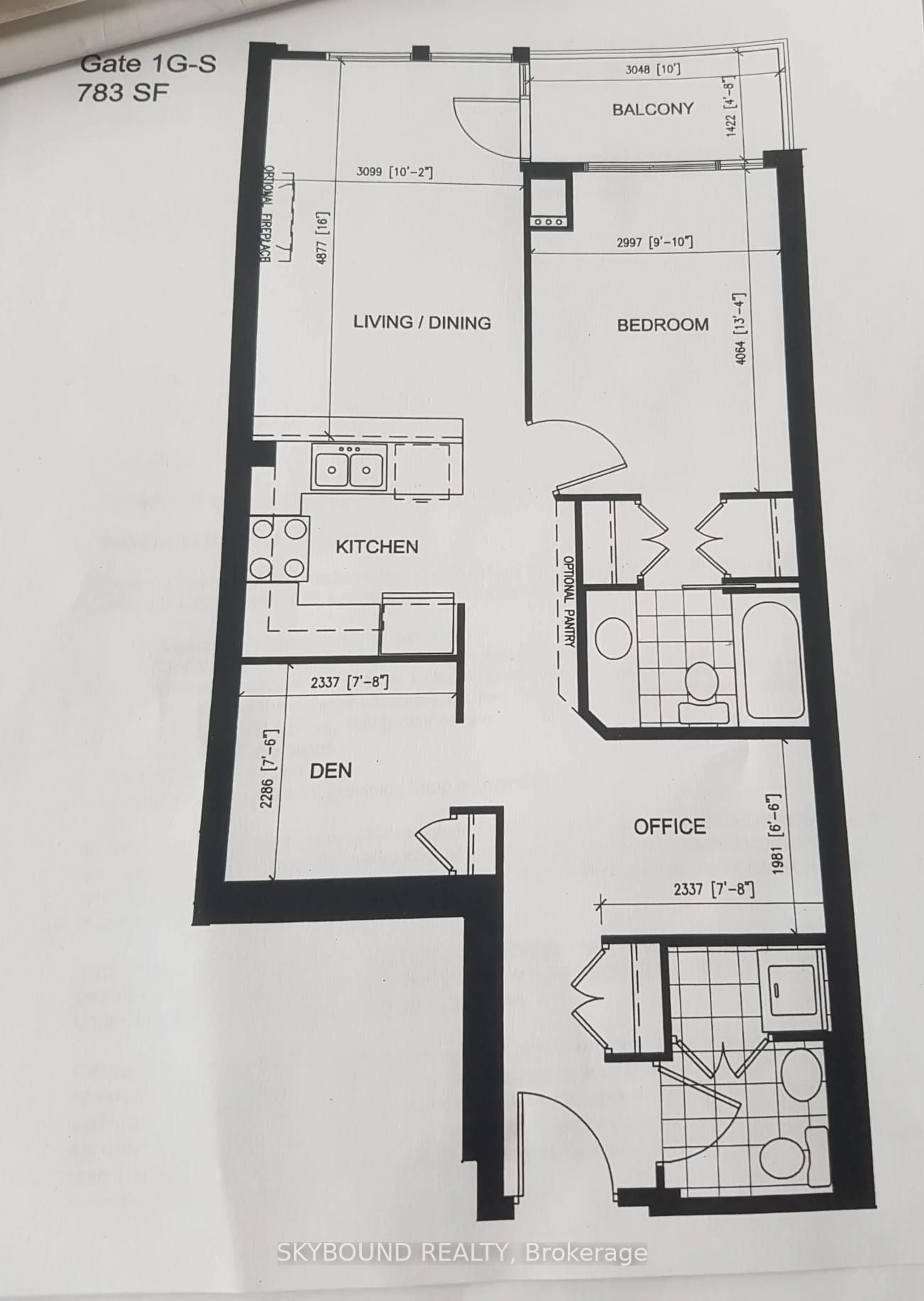 Floor plan for 3939 Duke of York Blvd #701, Mississauga Ontario L5B 4N2