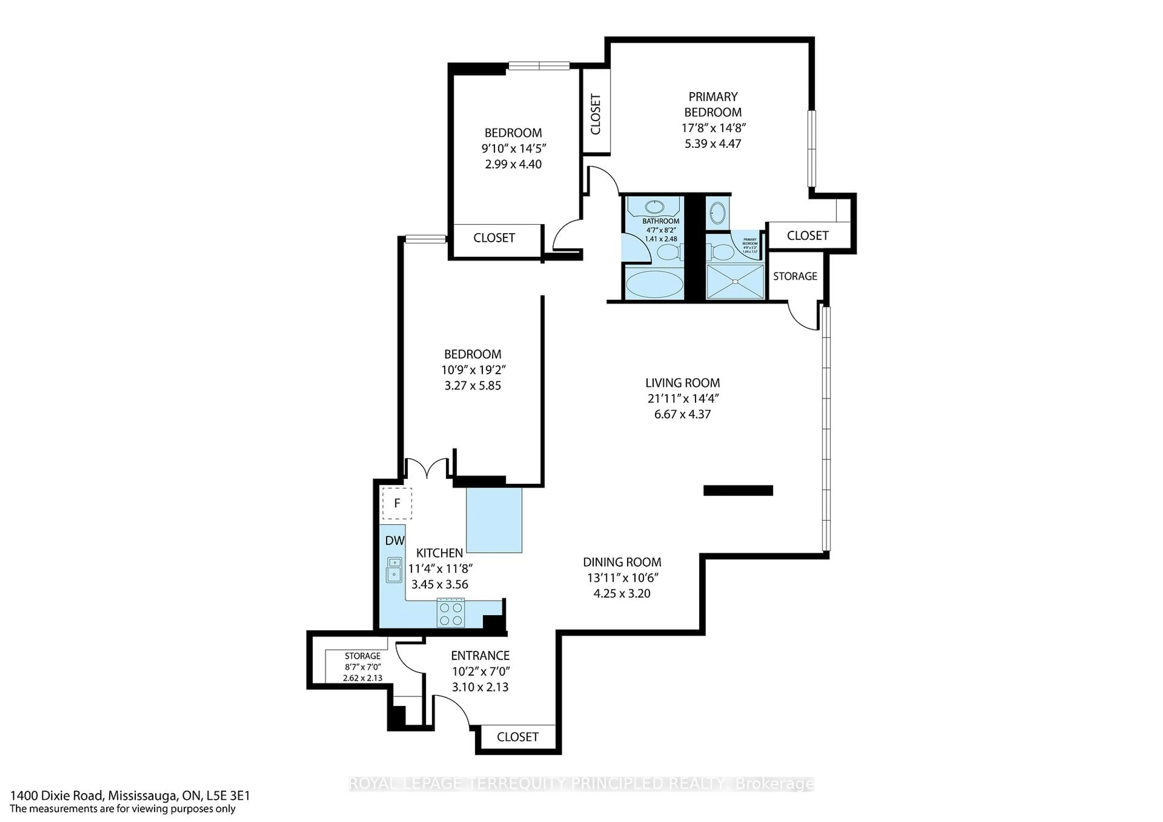 Floor plan for 1400 Dixie Rd #315, Mississauga Ontario L5E 3E1