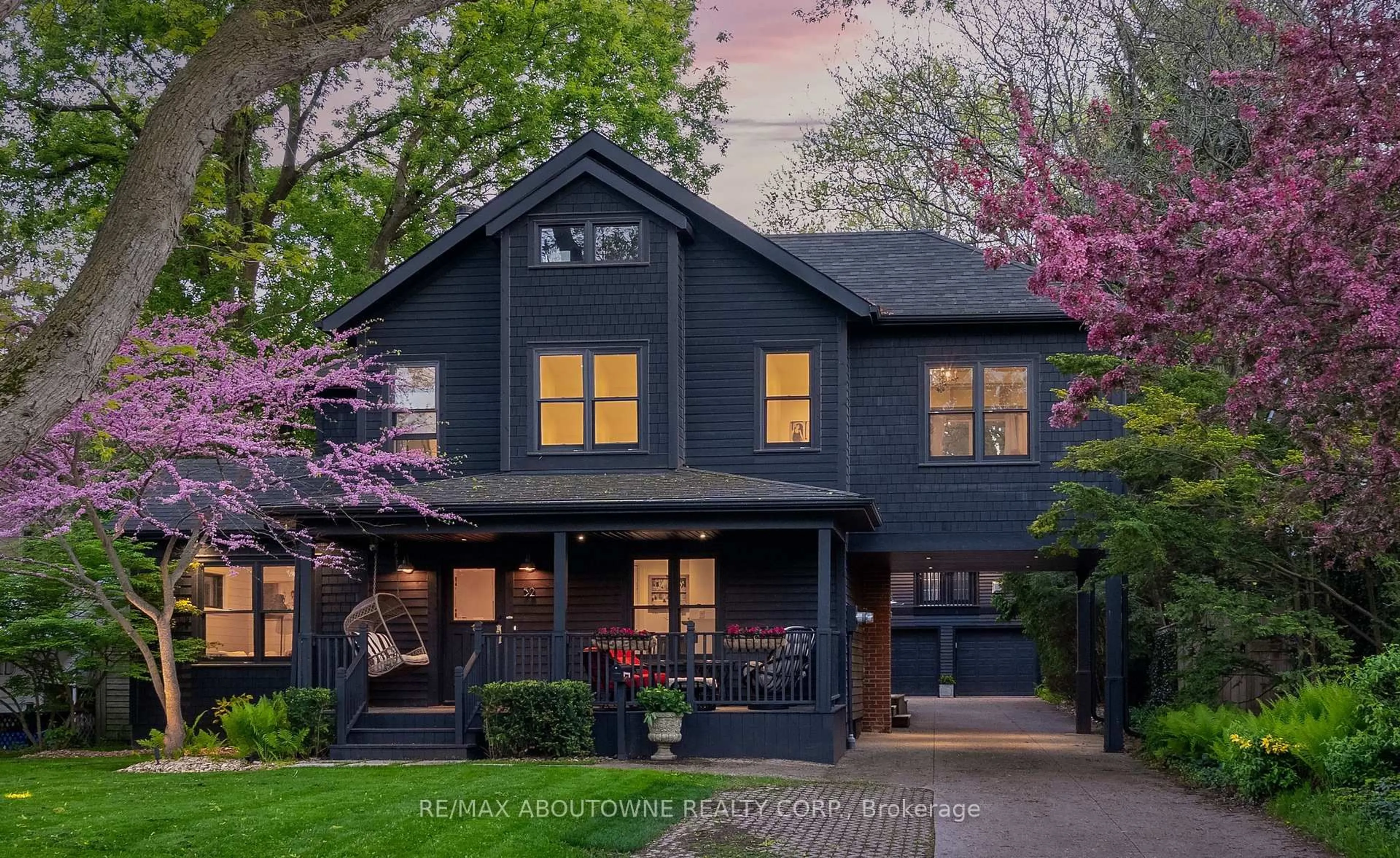 Home with brick exterior material, street for 52 Kerr St, Oakville Ontario L6K 3A1