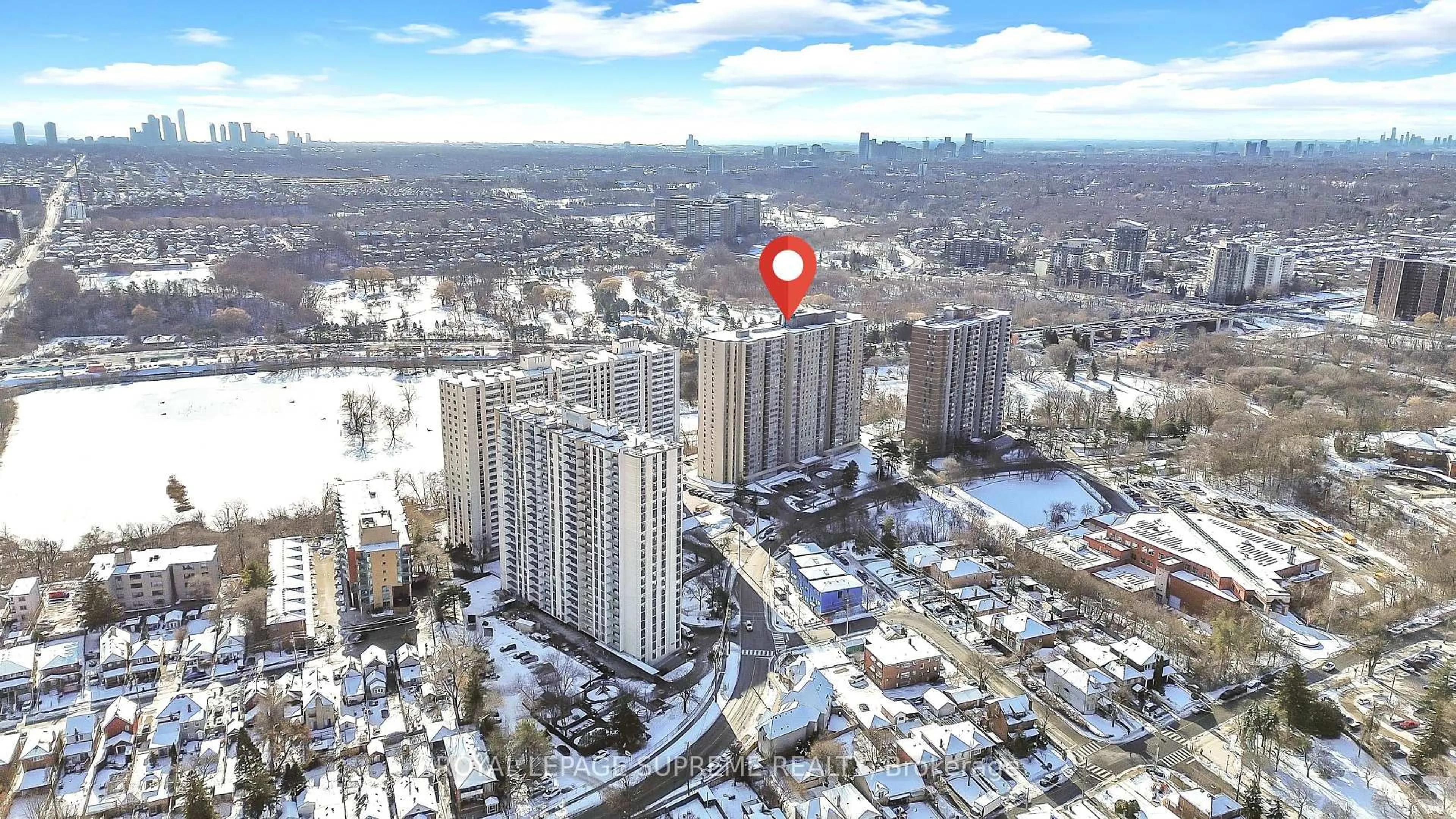 Picture of a map for 75 Emmett Ave #602, Toronto Ontario M6M 5A7