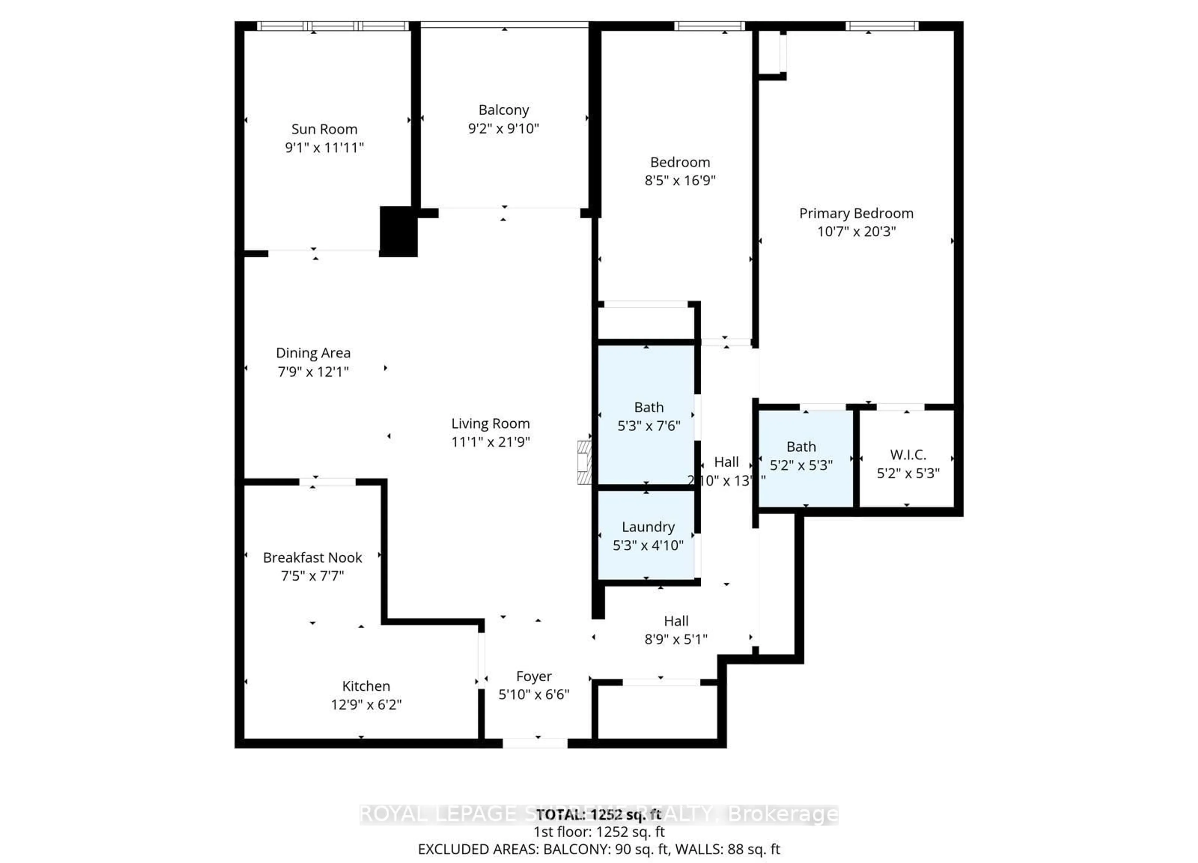 Floor plan for 75 Emmett Ave #602, Toronto Ontario M6M 5A7