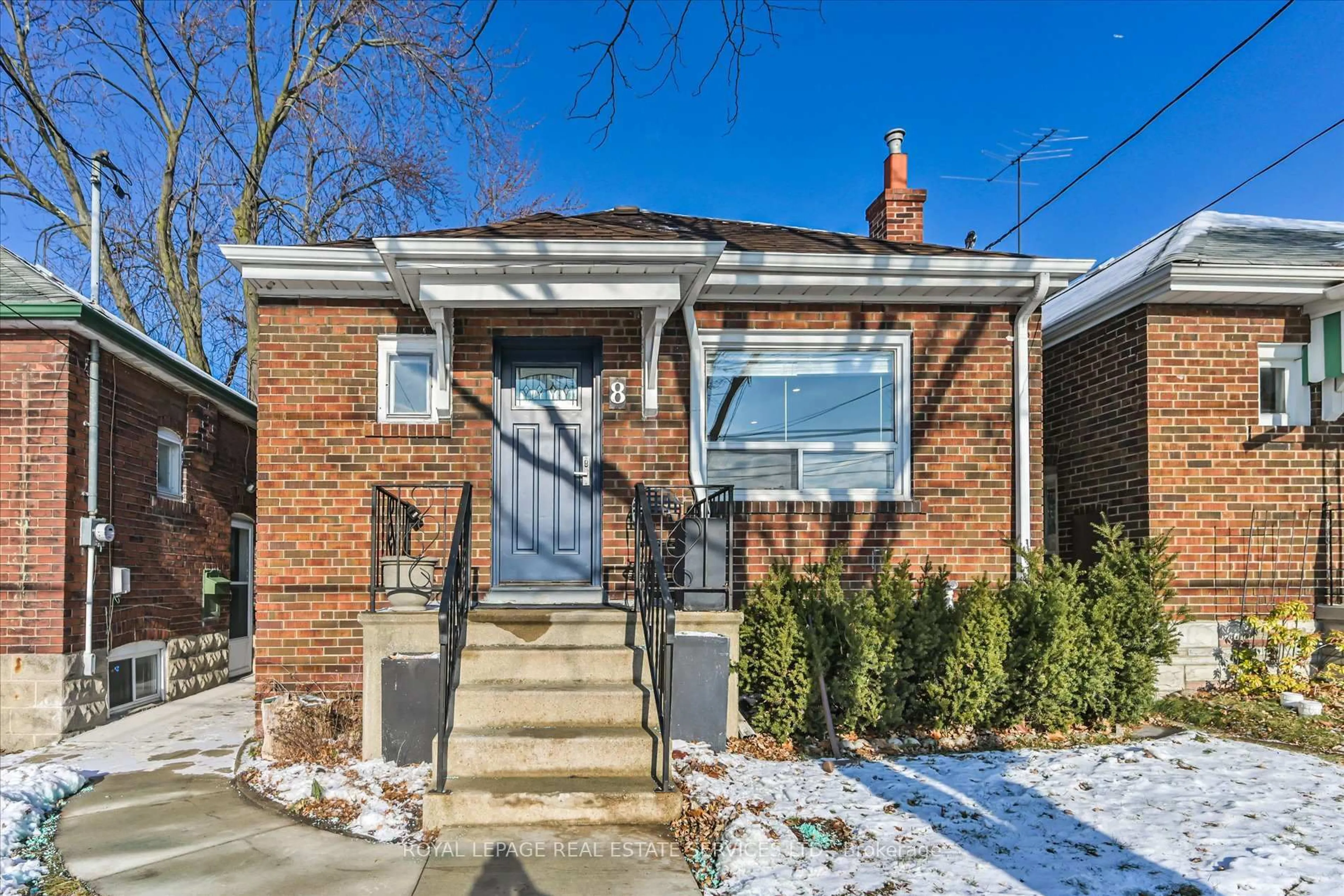 Home with brick exterior material, street for 8 Pritchard Ave, Toronto Ontario M6N 1T1