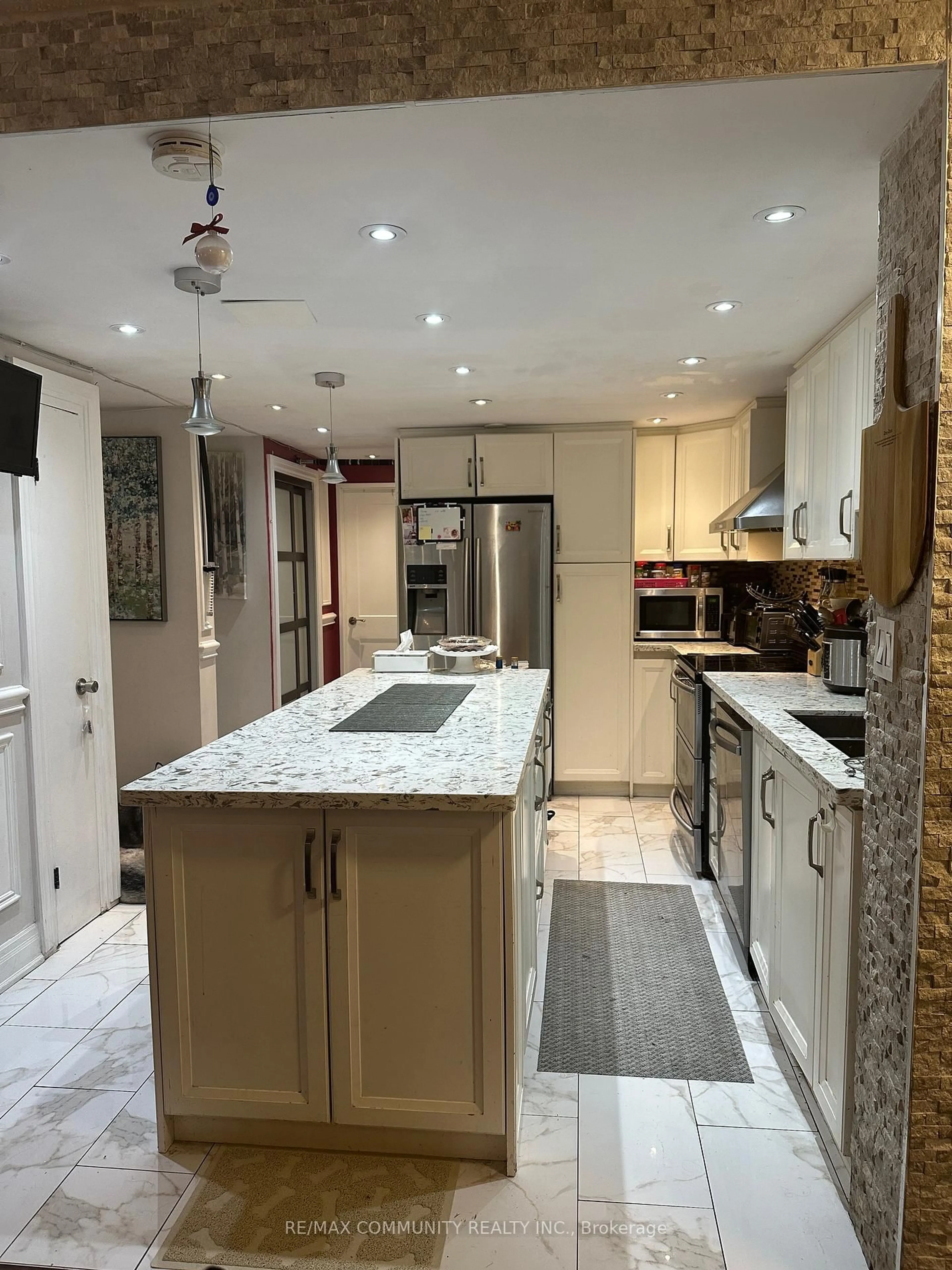 Contemporary kitchen, ceramic/tile floor for 370 Dixon Rd #1604, Toronto Ontario M9R 1T2