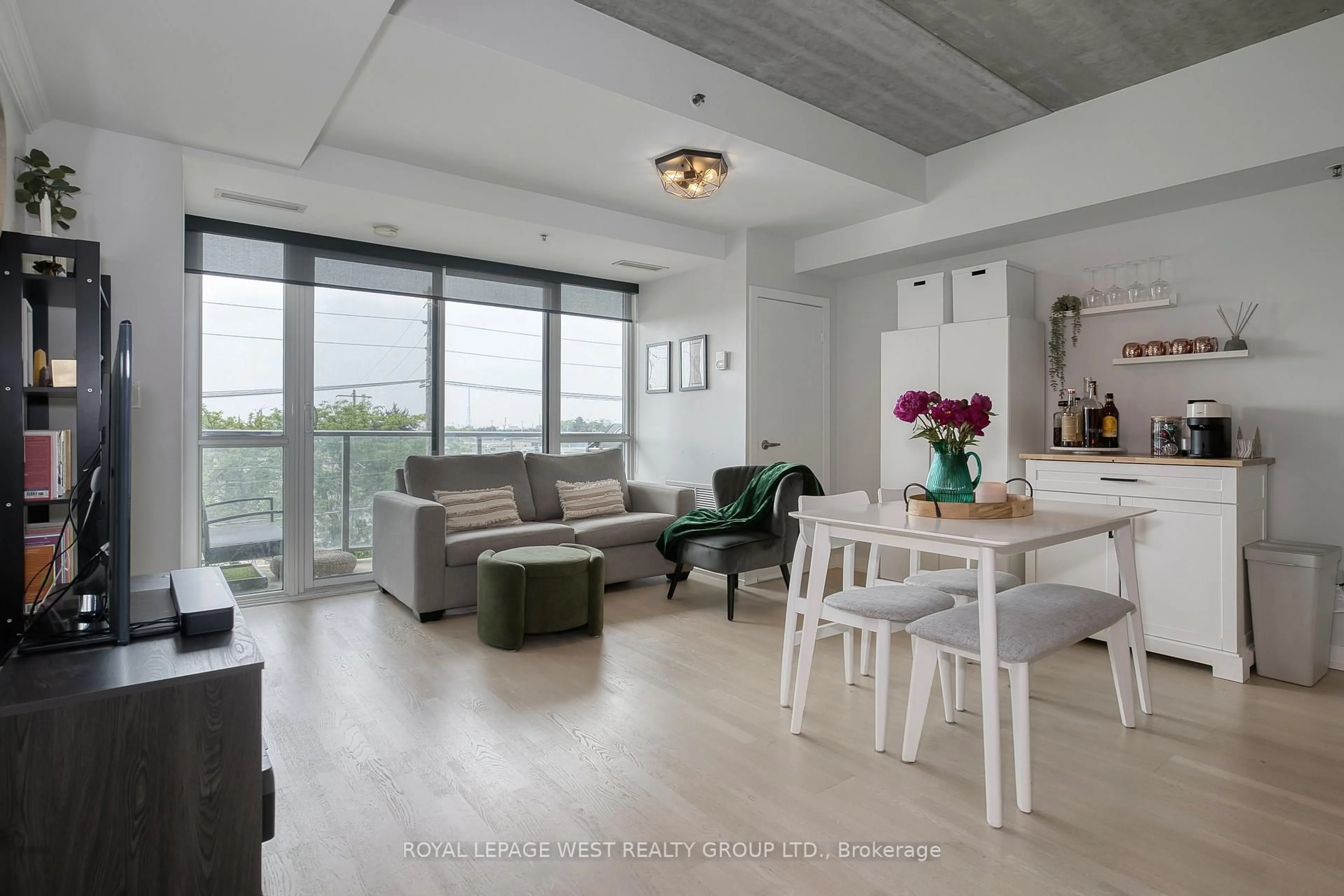 Living room with furniture, unknown for 51 Lady Bank Rd #301, Toronto Ontario M8Z 0C9