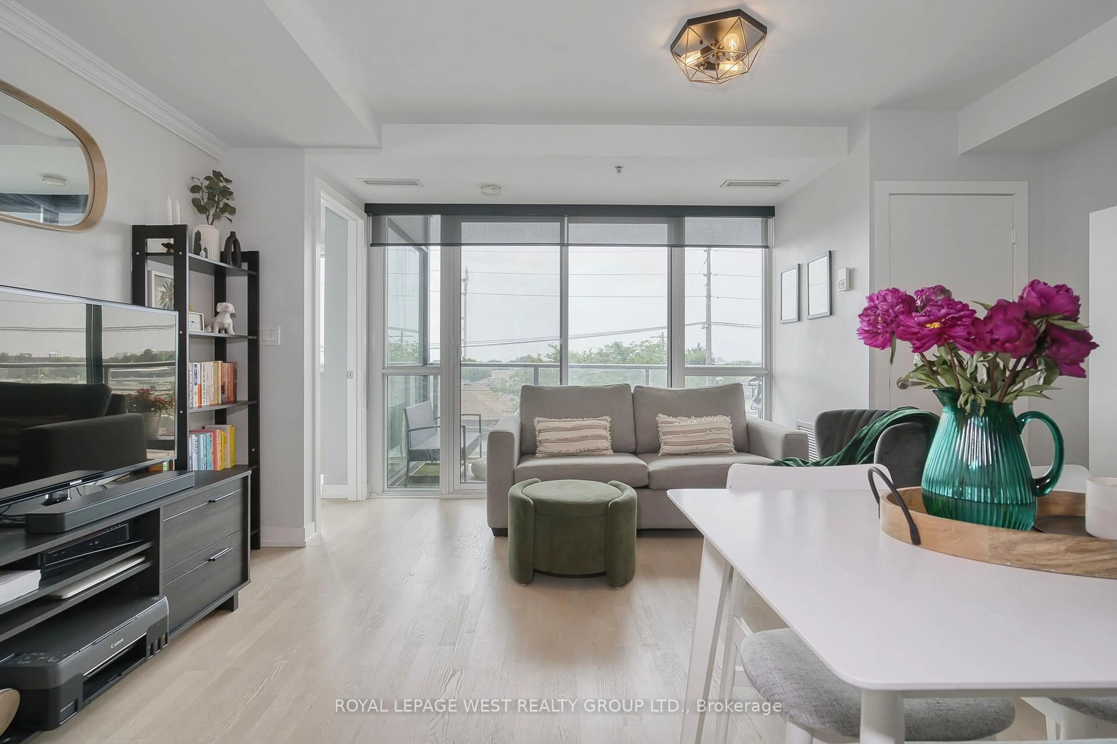 Living room with furniture, unknown for 51 Lady Bank Rd #301, Toronto Ontario M8Z 0C9