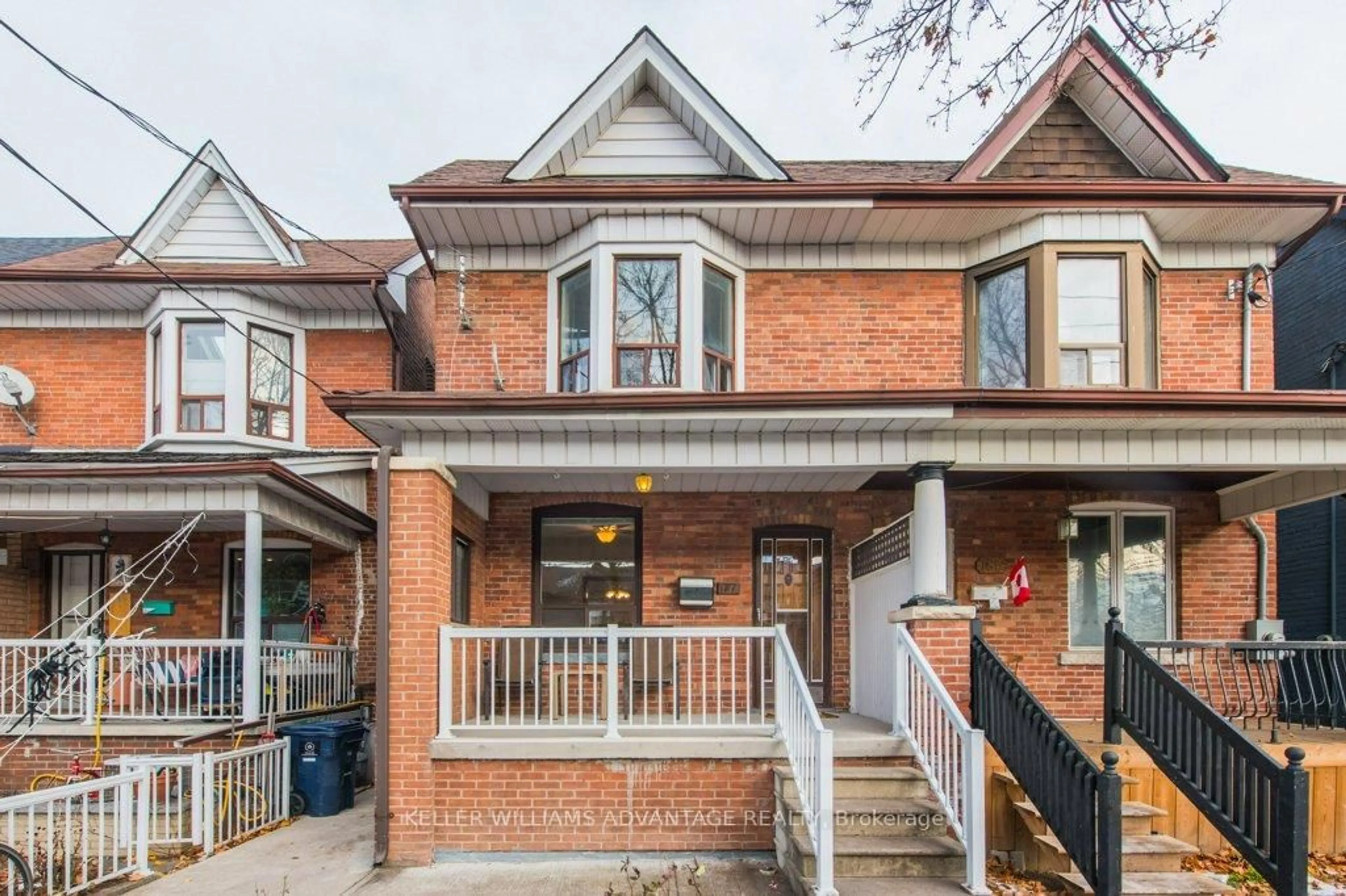 Home with brick exterior material, street for 187 Laughton Ave, Toronto Ontario M6N 2X6