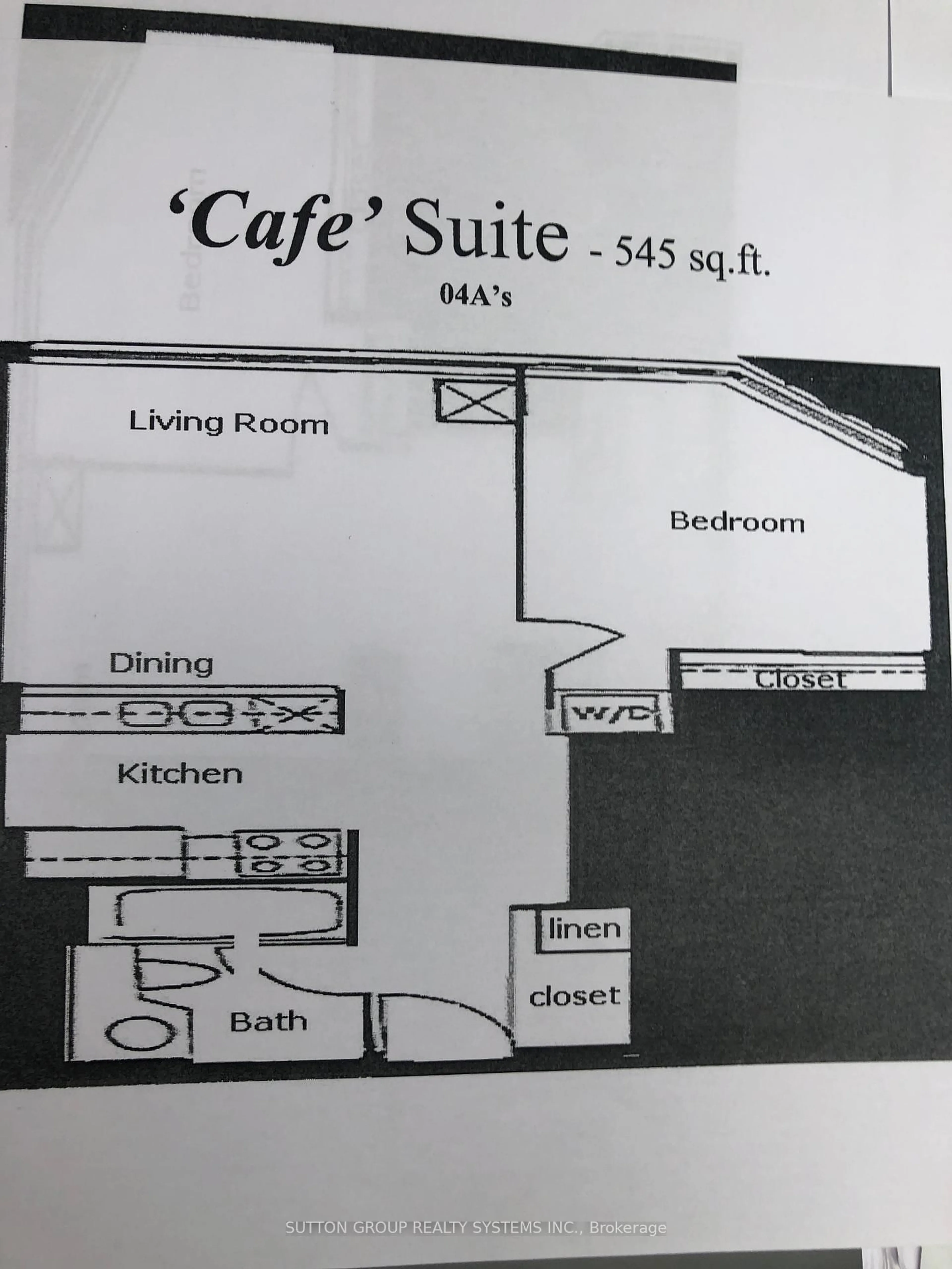 Floor plan for 3605 Kariya Dr #1104A, Mississauga Ontario L5B 3J4