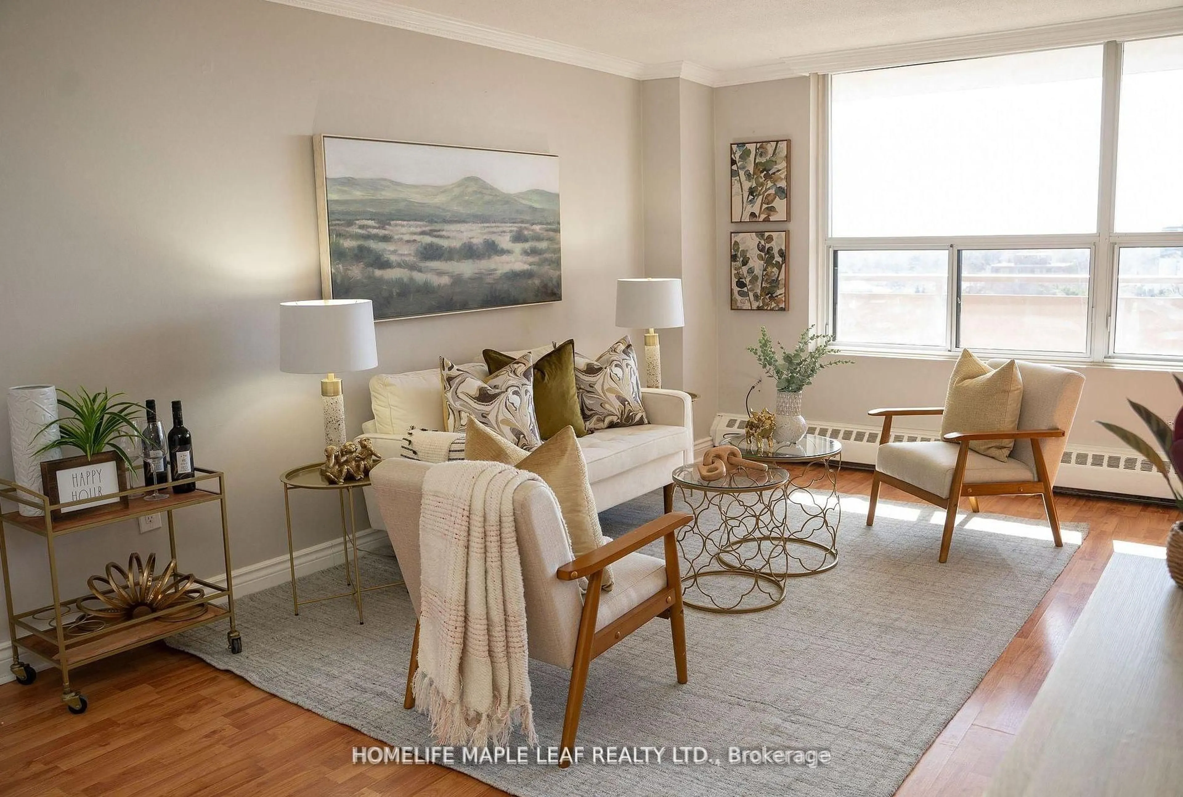 Living room with furniture, unknown for 3120 Kirwin Ave #908, Mississauga Ontario L5A 3R2