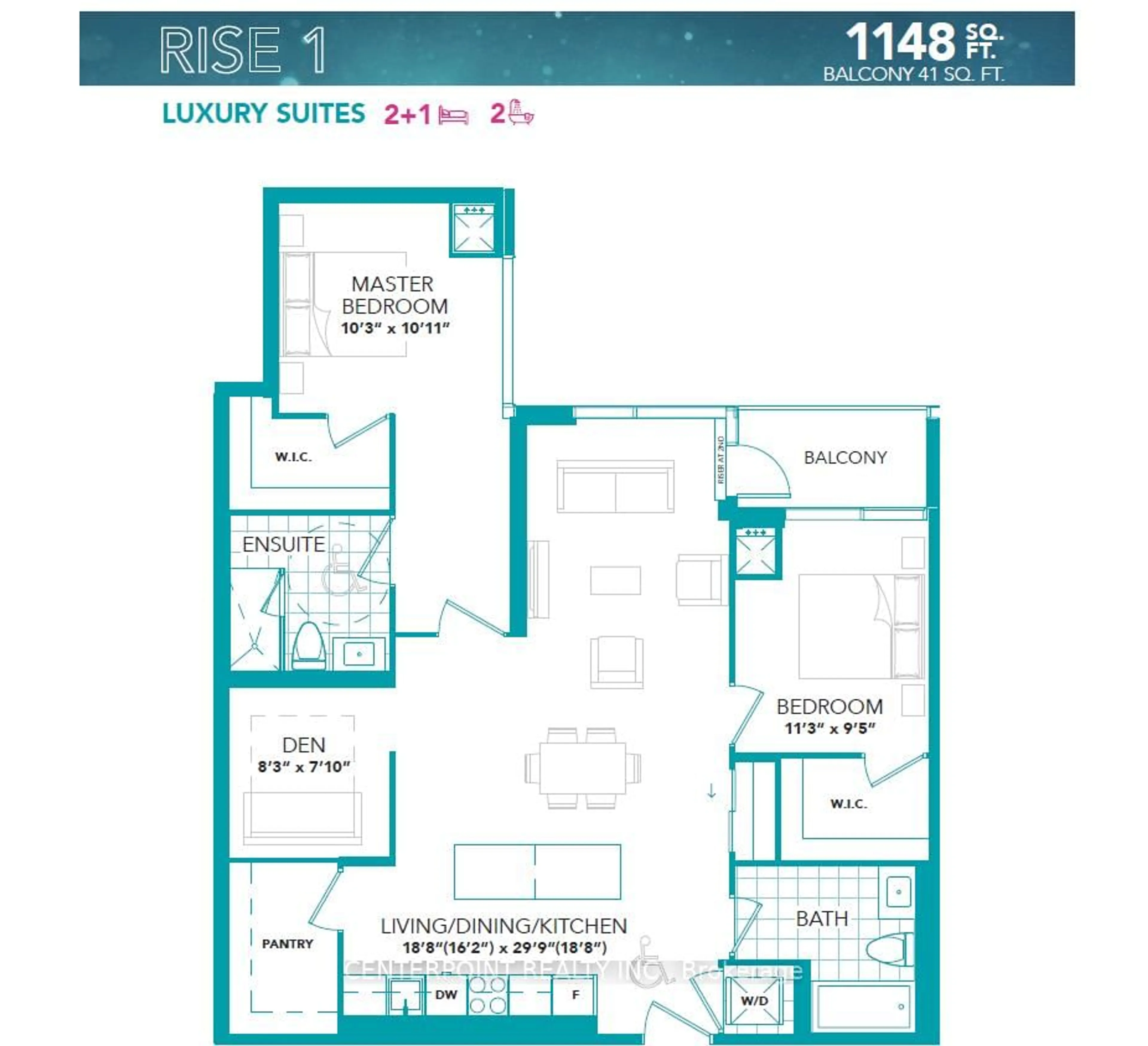 Floor plan for 1063 Douglas Mccurdy Common #201, Mississauga Ontario L5G 0C5
